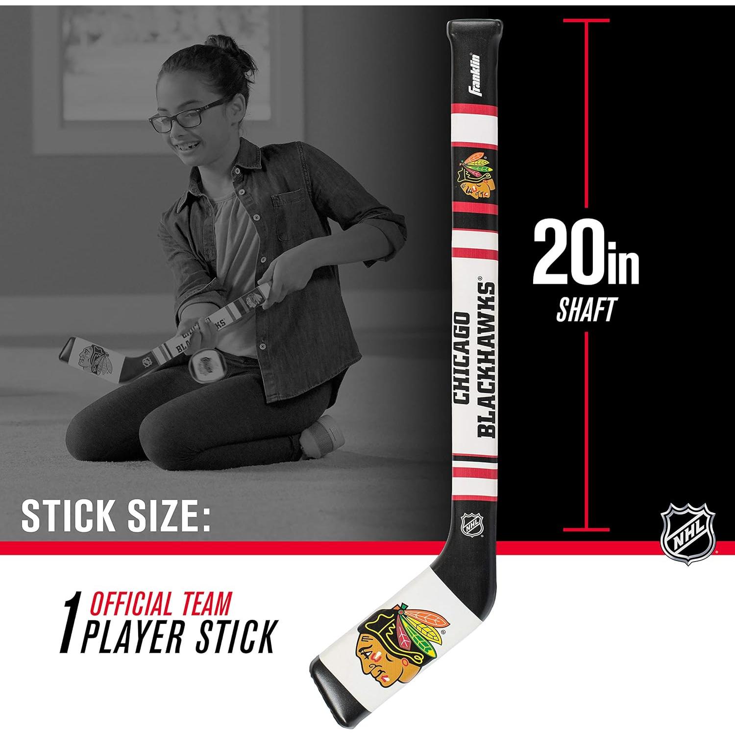 Conjunto Hockey Suave Franklin Sports Chicago Blackhawks