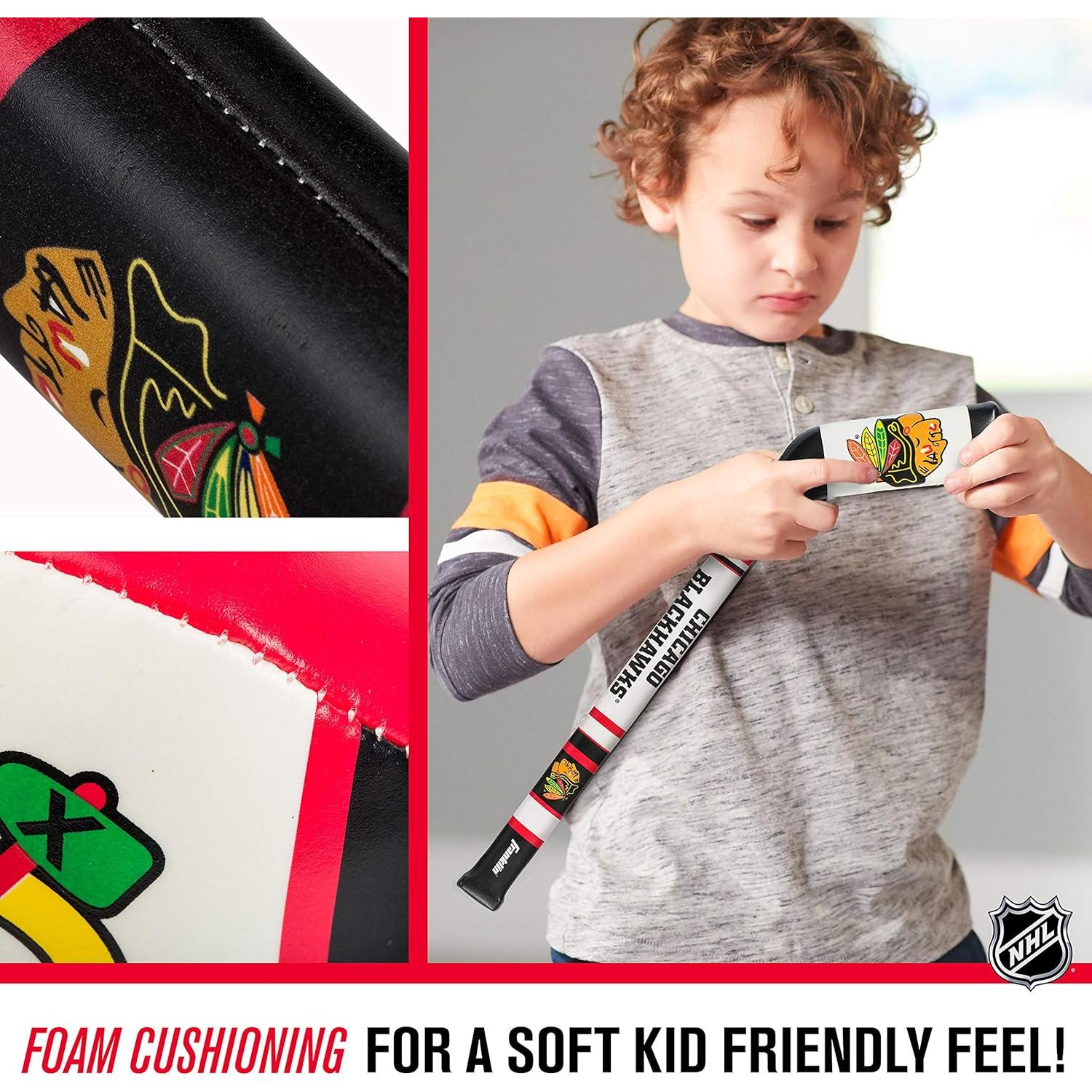 Conjunto Hockey Suave Franklin Sports Chicago Blackhawks