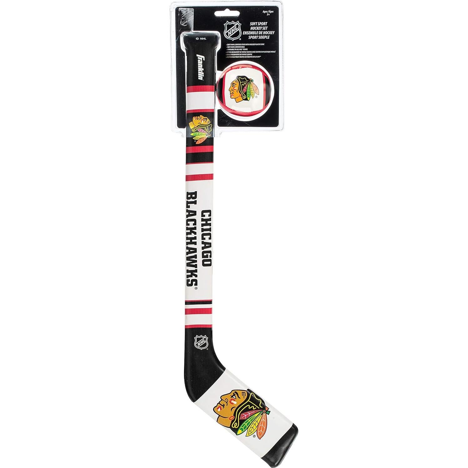 Conjunto Hockey Suave Franklin Sports Chicago Blackhawks
