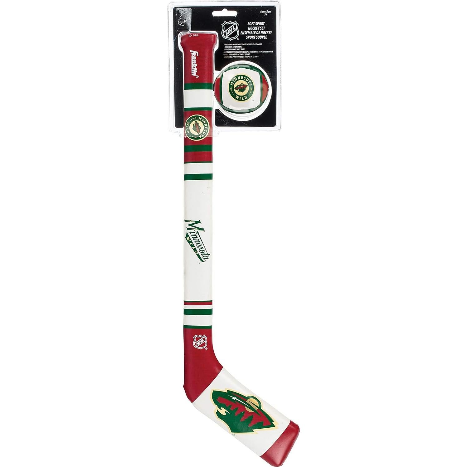 Conjunto Hockey Suave Franklin Sports Minnesota Wild - 2 Piezas