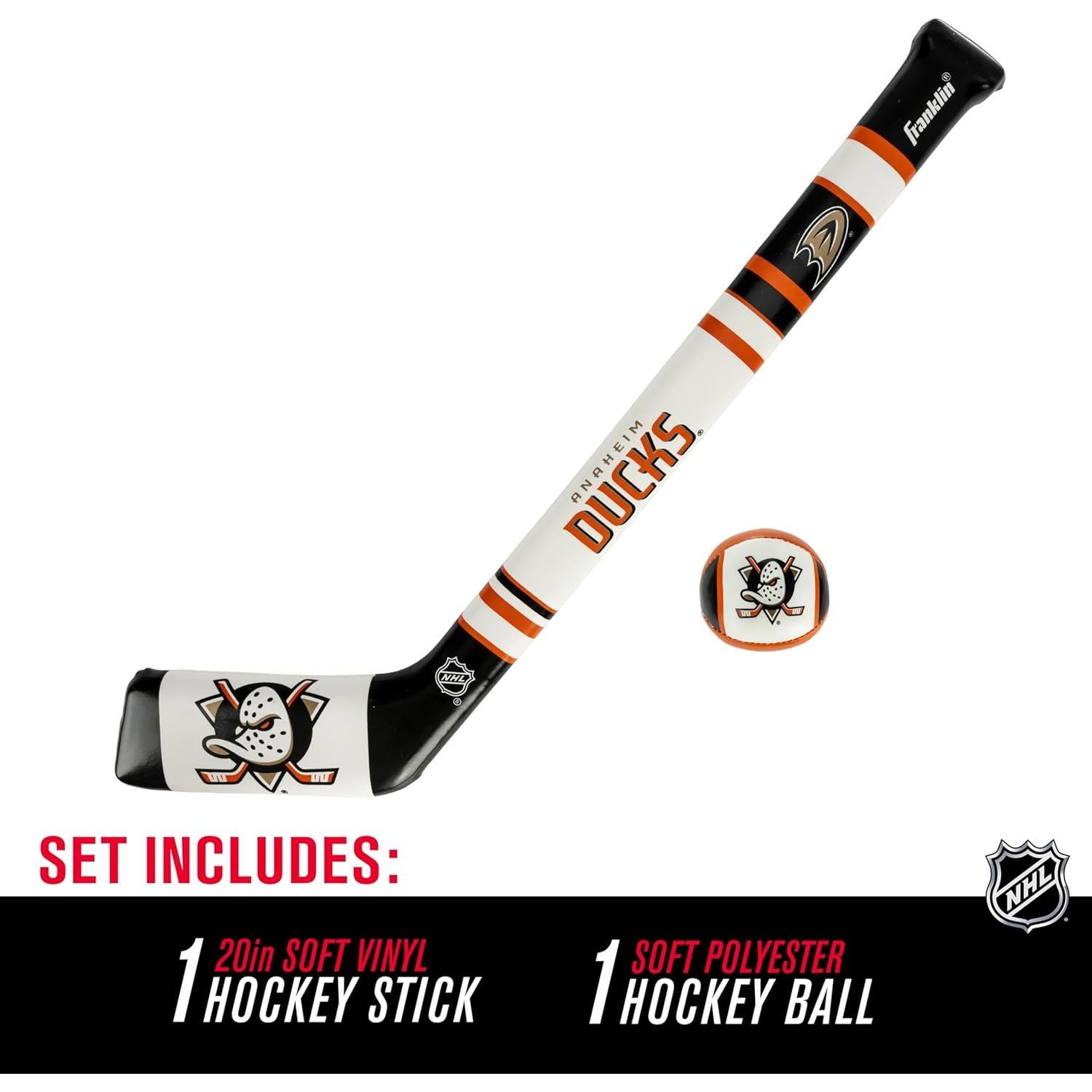 Conjunto Hockey Suave Franklin Sports NHL Anaheim Ducks