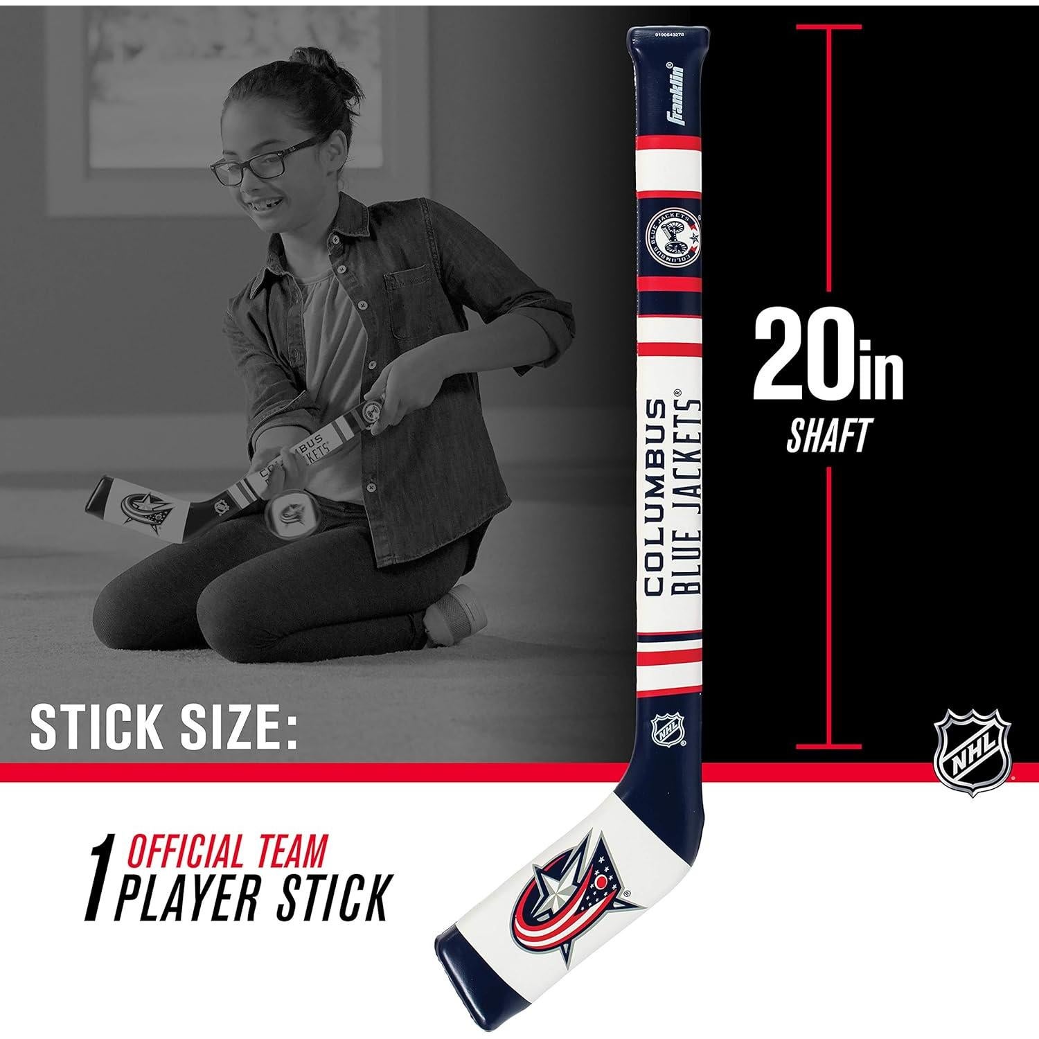 Conjunto Hockey Suave Franklin Sports Columbus Blue Jackets