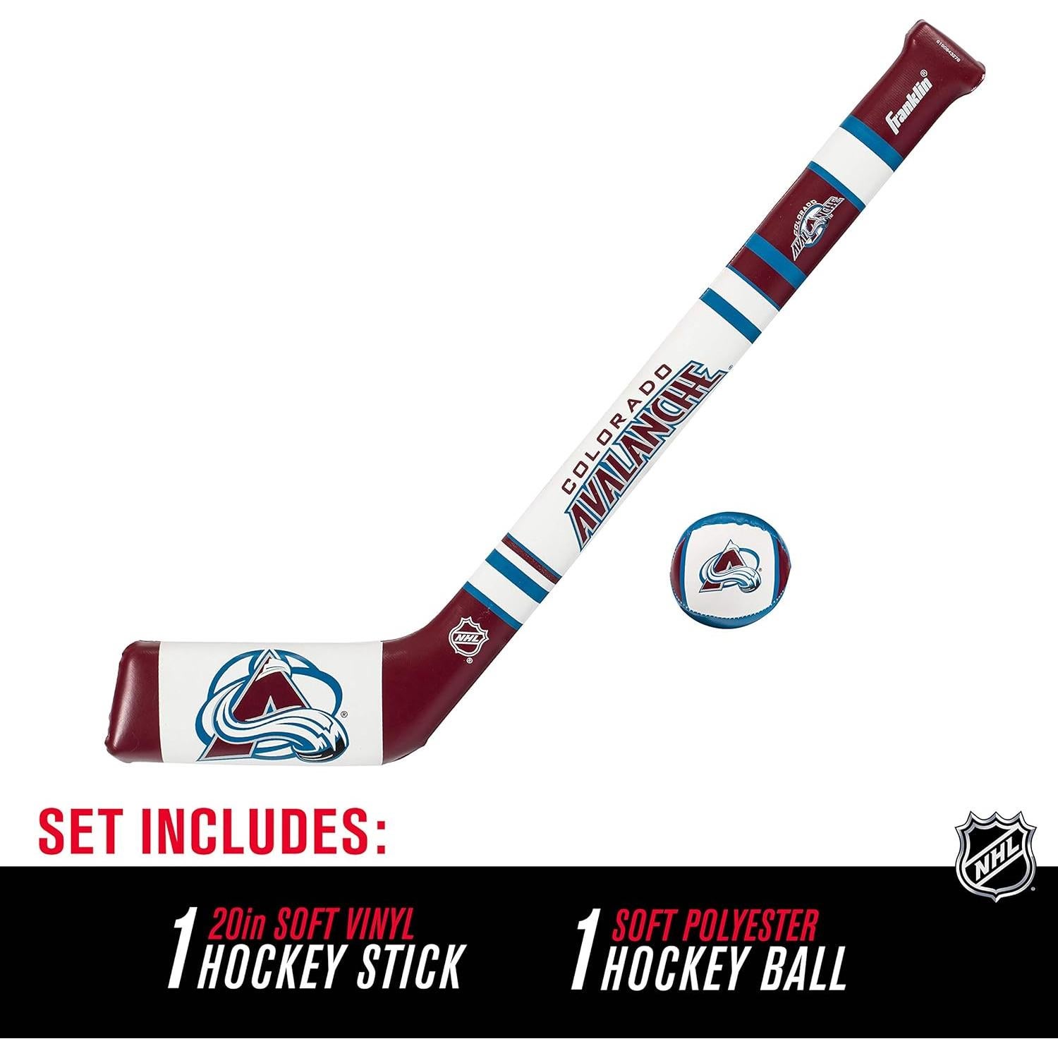 Conjunto Hockey Suave Franklin Sports NHL Colorado Avalanche