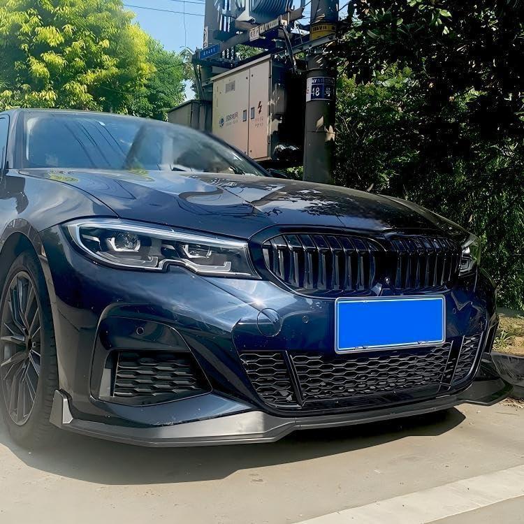 Labio Frontal Negro Brillante 3P ABS para BMW Serie 3 G20 2019-2022