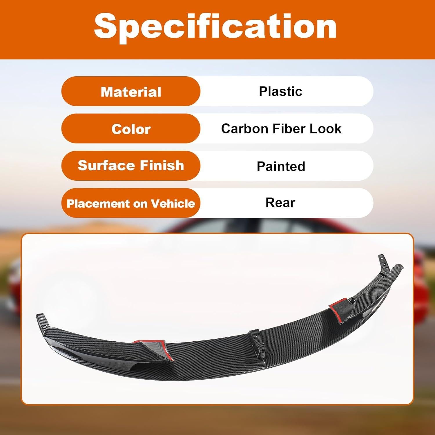 Labio Frontal BMW Serie 3 F30 F35 2013-2018 ABS Carbono