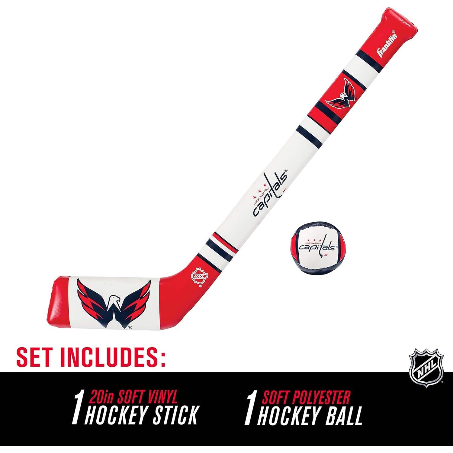 Conjunto Hockey Suave Franklin Sports NHL Washington Capitals