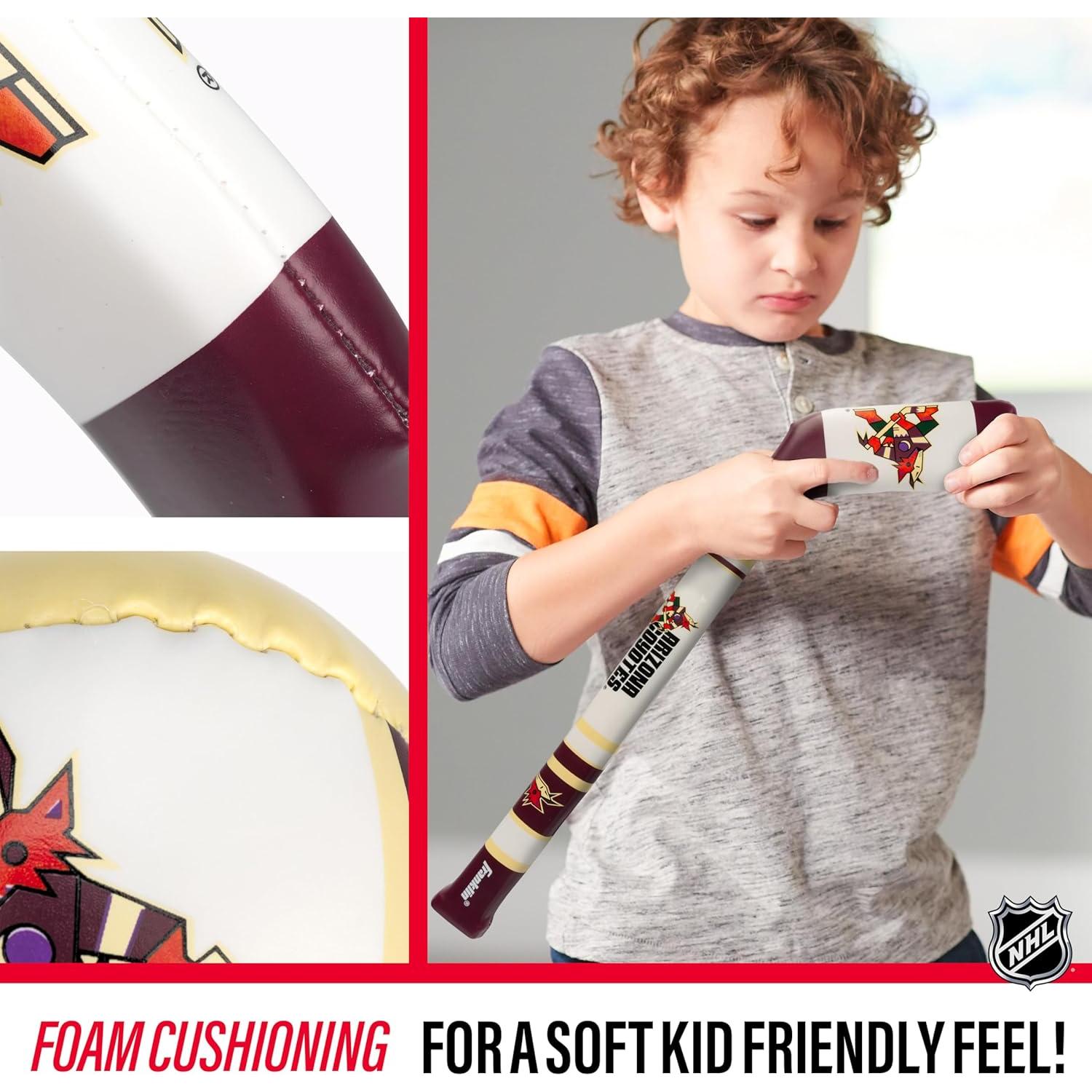 Conjunto Hockey Suave Franklin Sports Coyotes - 2 Palos y Pelota