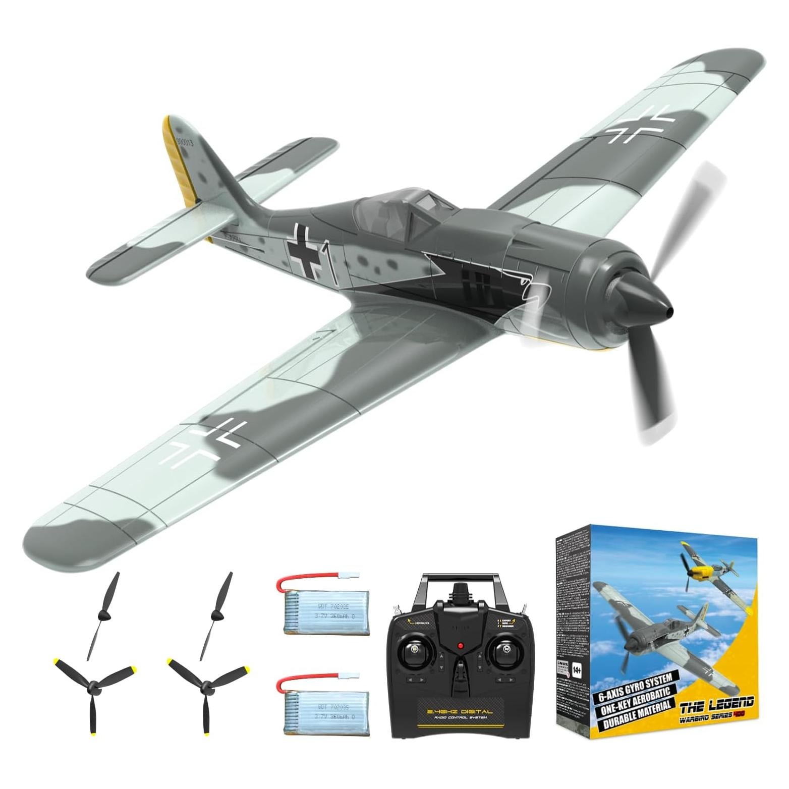 Avián RC ANBURI FW190 4 Canales con Estabilización