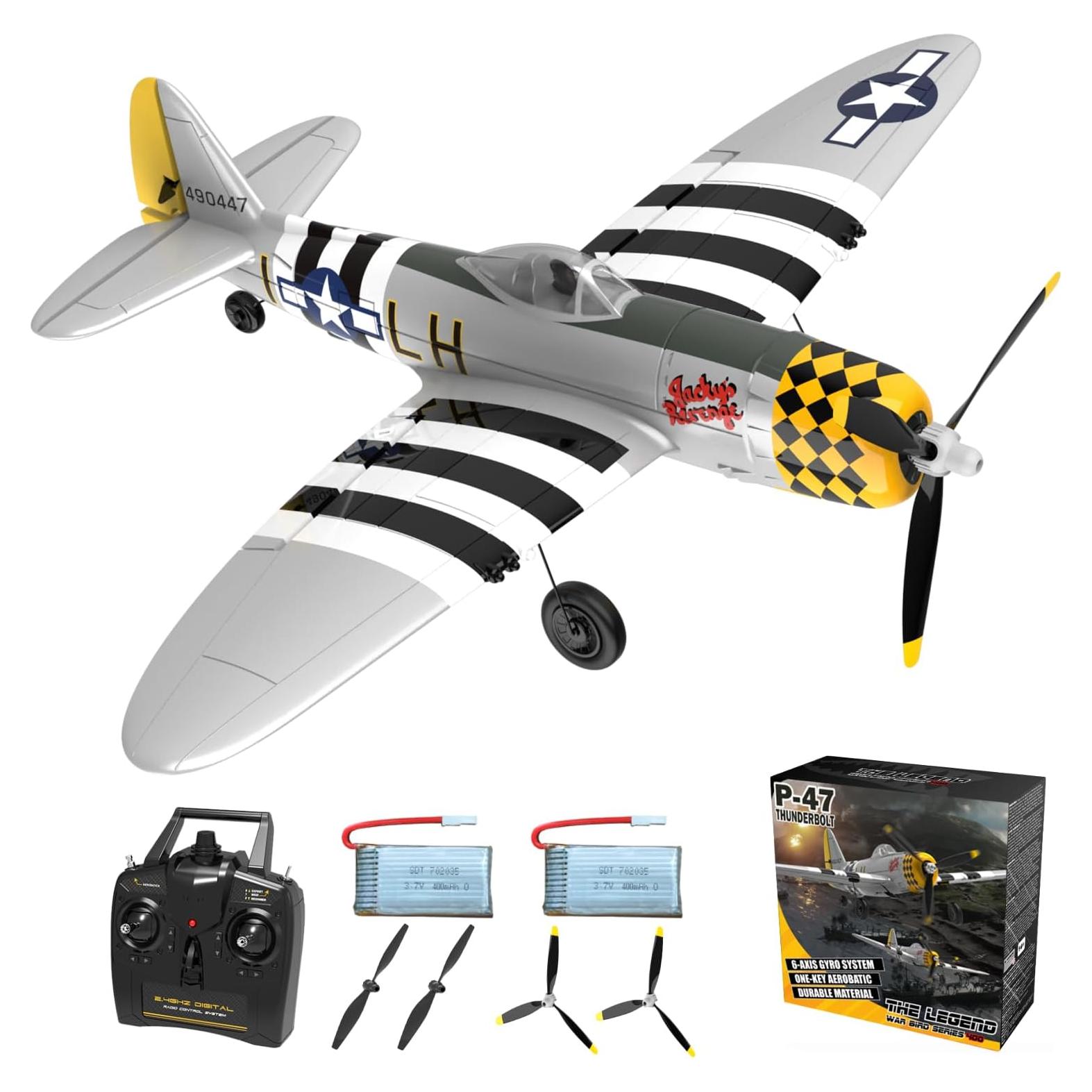 Avián RC ANBURI P47 Thunderbolt 35.56 cm Listo para Volar