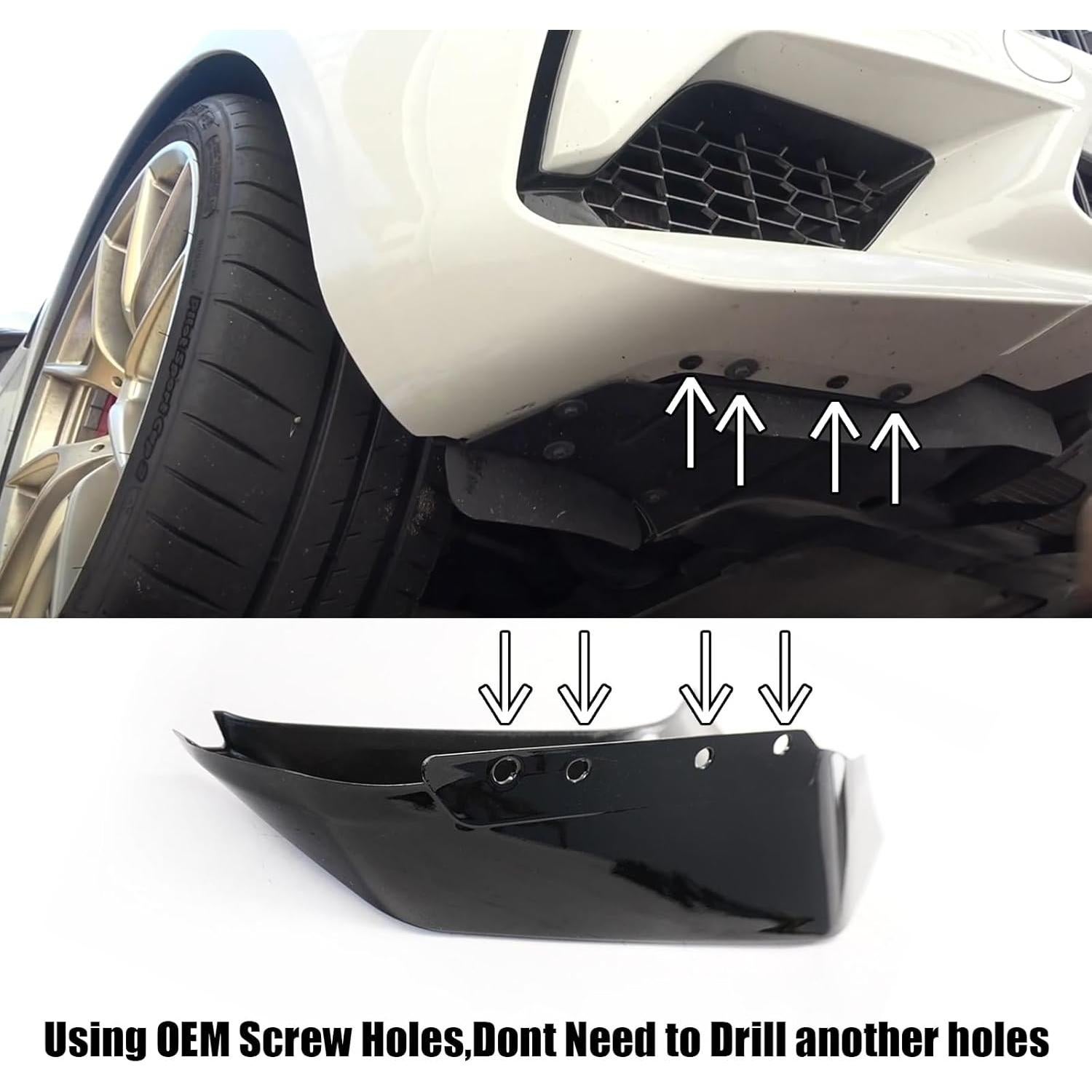 Divisor de Labio Frontal BMW F87 M2C 2016-2020 ABS Negro