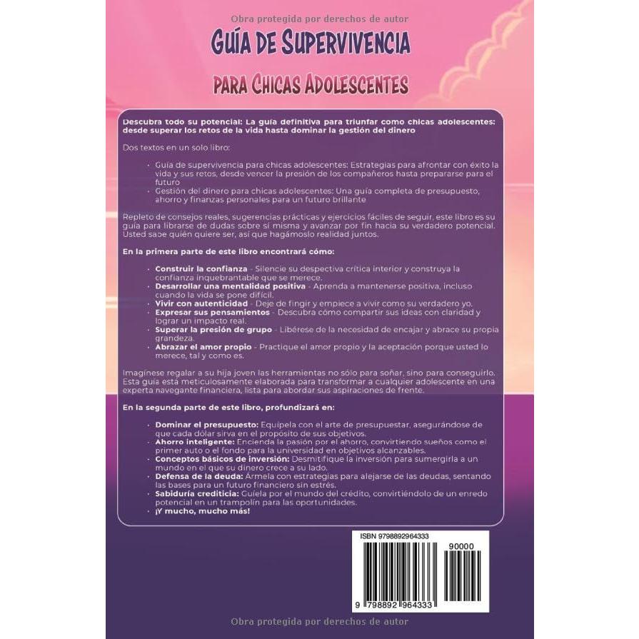 Guía de supervivencia para chicas adolescents: Cómo preocuparte menos, sentirte segura de ti misma y forjar tu futuro (Spanish Edition)