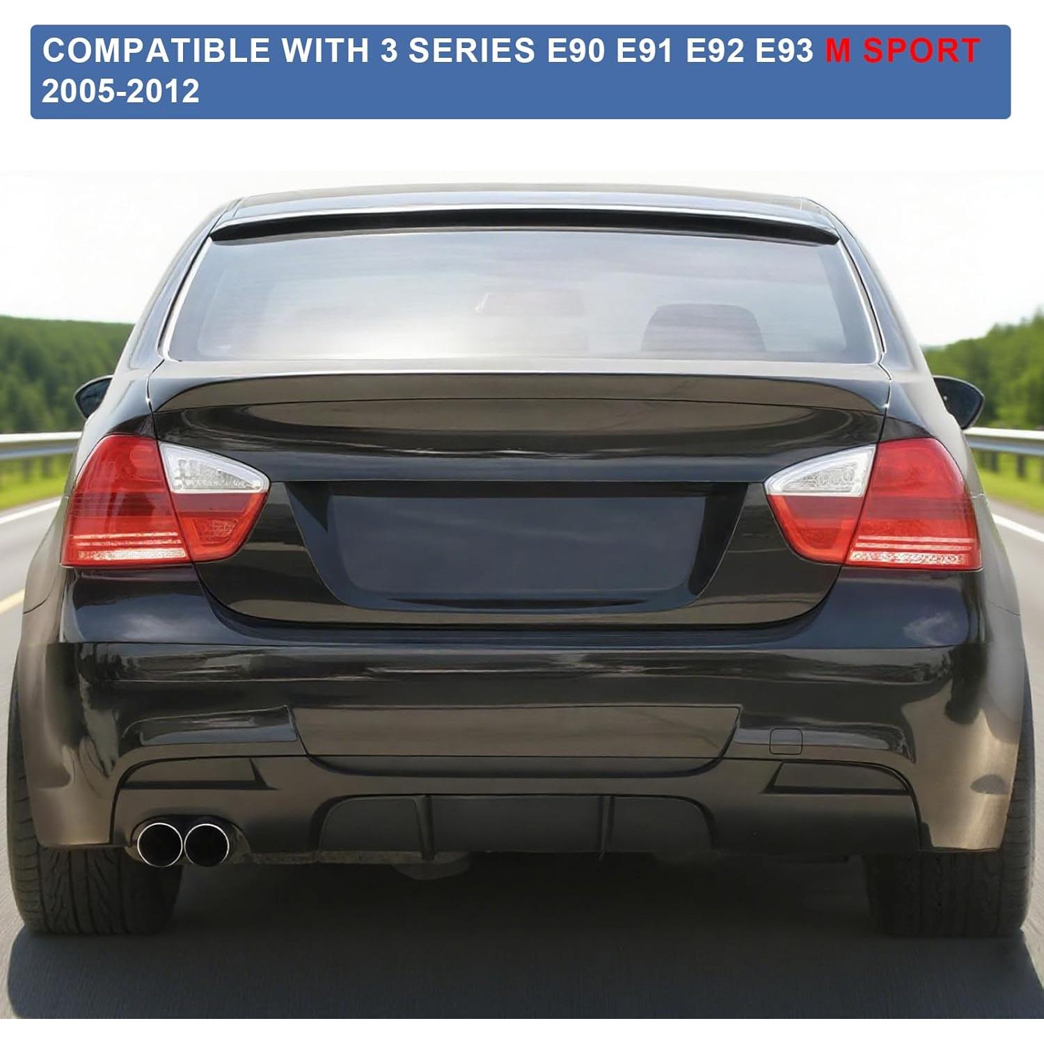 Difusor Trasero BMW M-Sport E90 E91 E92 E93 2005-2012 Doble Salida