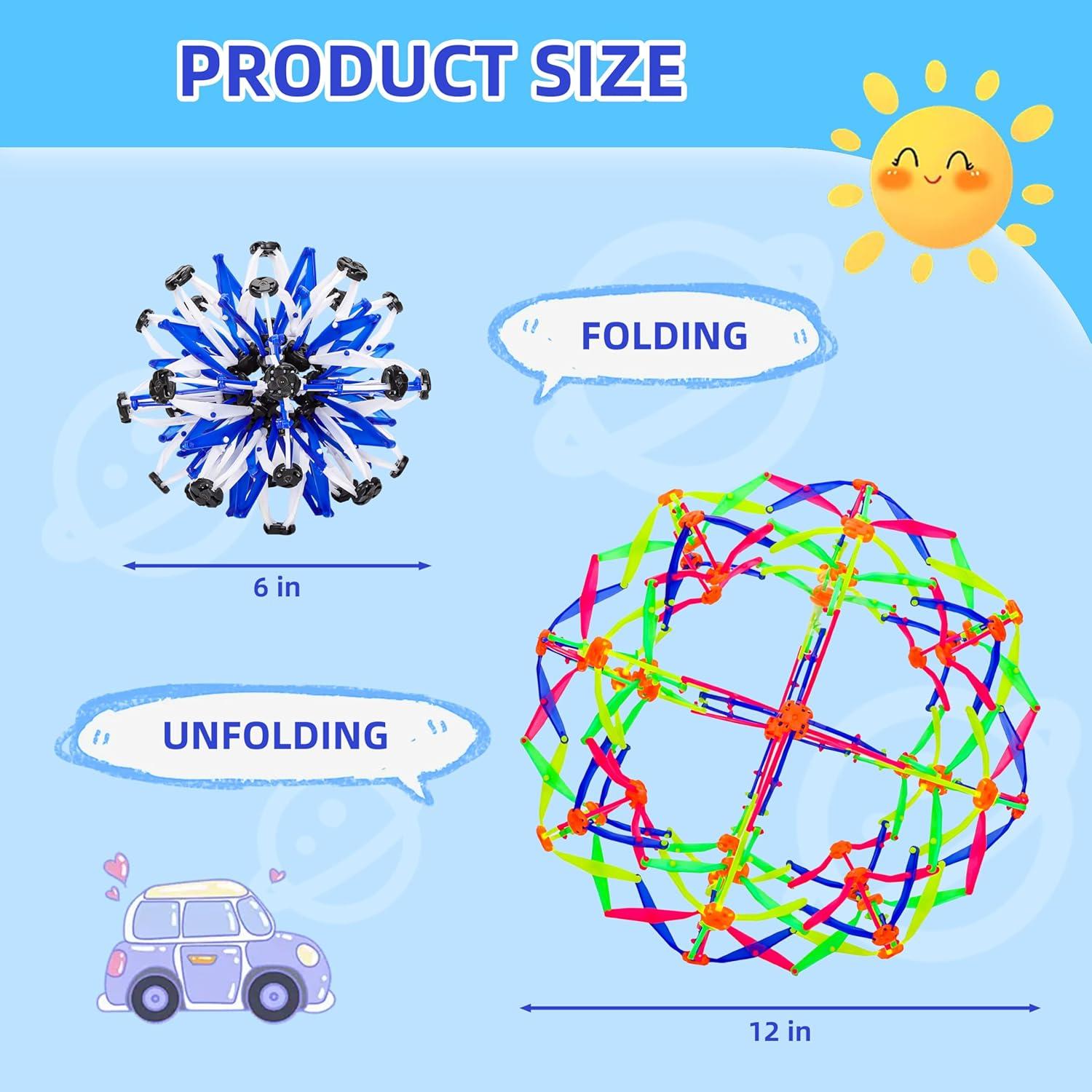 Juguete de Bola Expandible AGSIXZLAN para Niños 1-3 Años
