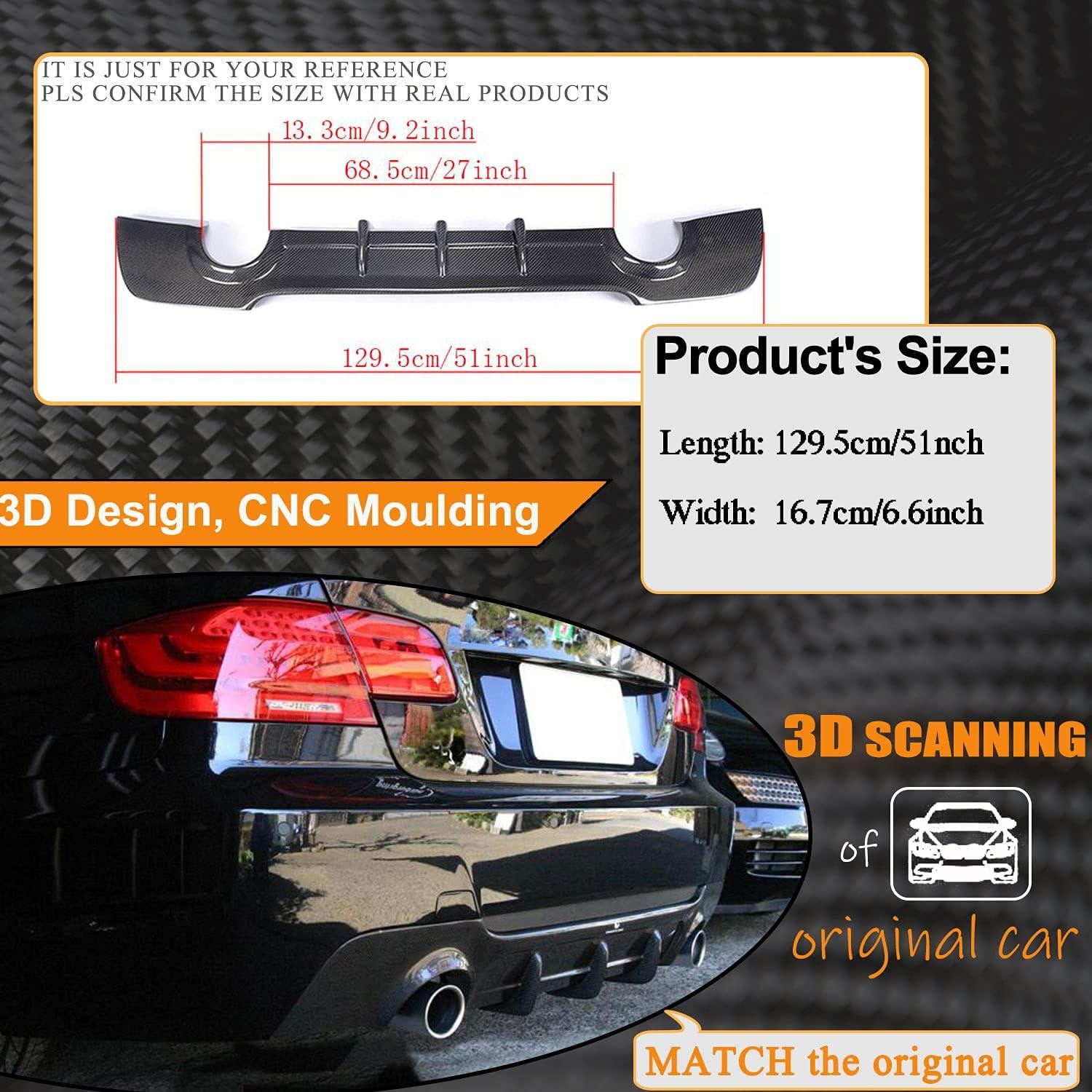 Difusor Trasero de Fibra de Carbono Kit Mcarcar para BMW E92 E93