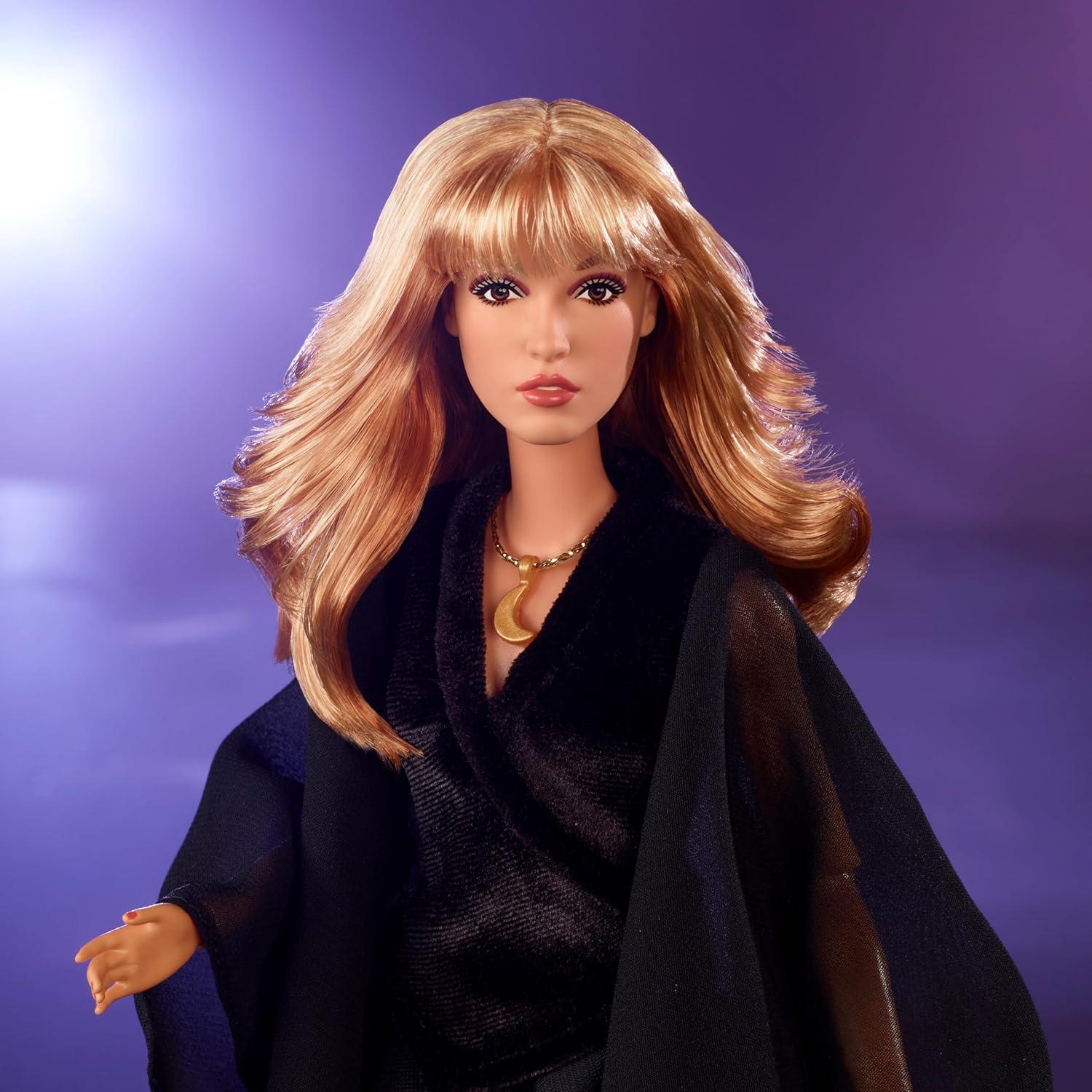 Muñeca Barbie Stevie Nicks Coleccionable con Vestido Negro