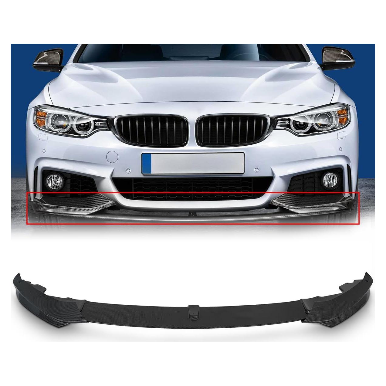 Lip Spoiler Parachoques Frontal KARPAL BMW F32 F33 F36 2014-2020
