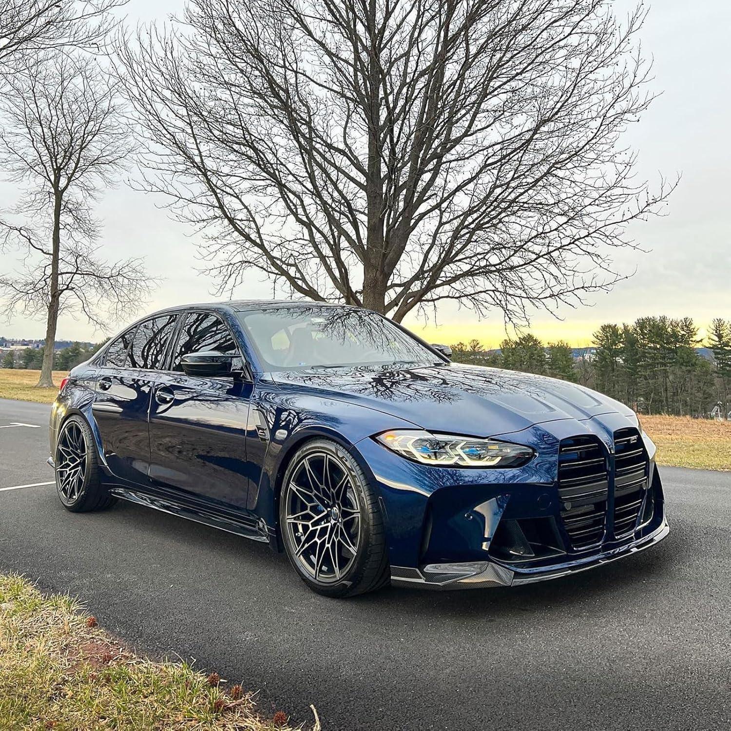 Divisor de Parachoques Delantero BMW G80 M3 M4 2021-2024 Fibra de Carbono