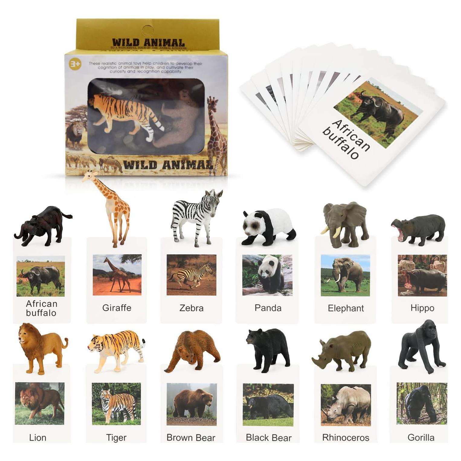 Juego de Emparejamiento de Animales Esoes 12 Figuras Educativas