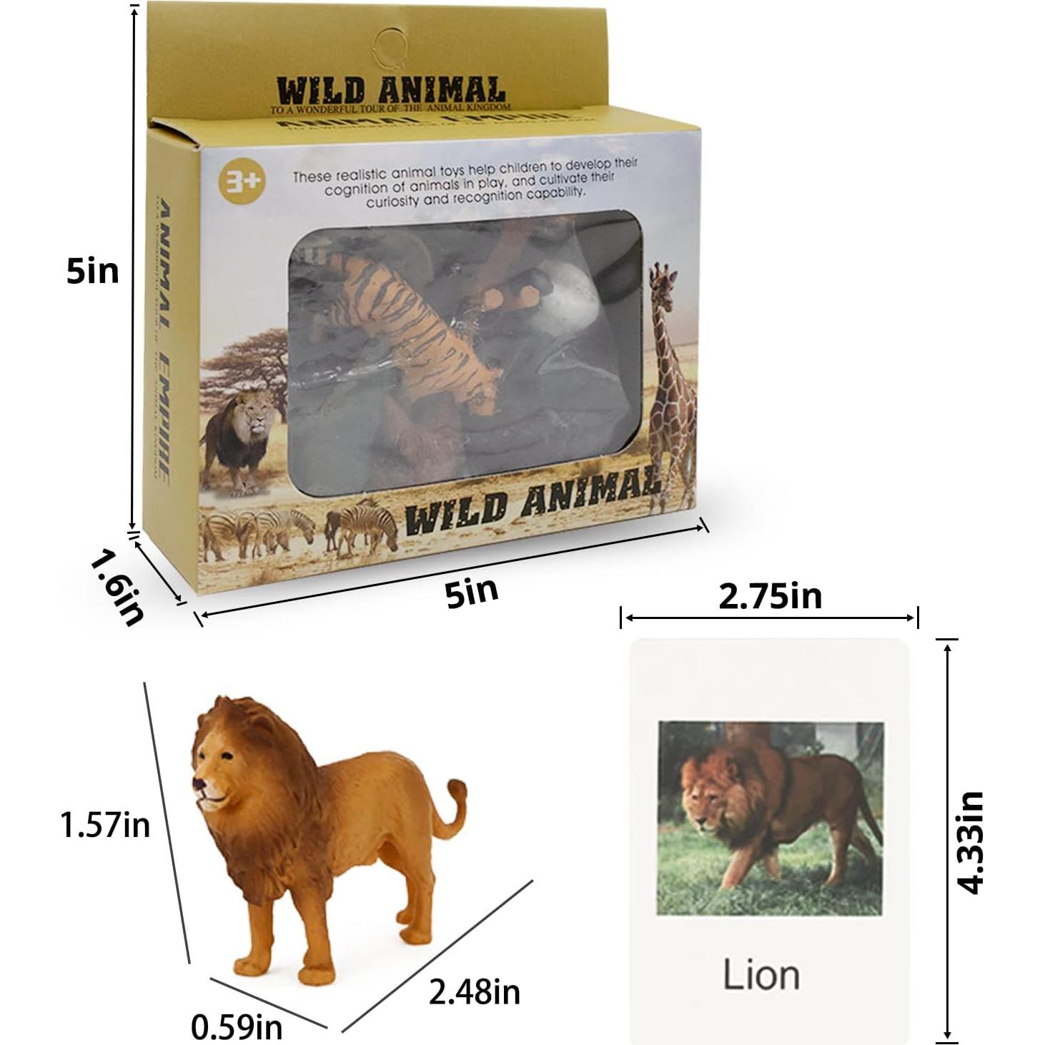 Juego de Emparejamiento de Animales Esoes 12 Figuras Educativas