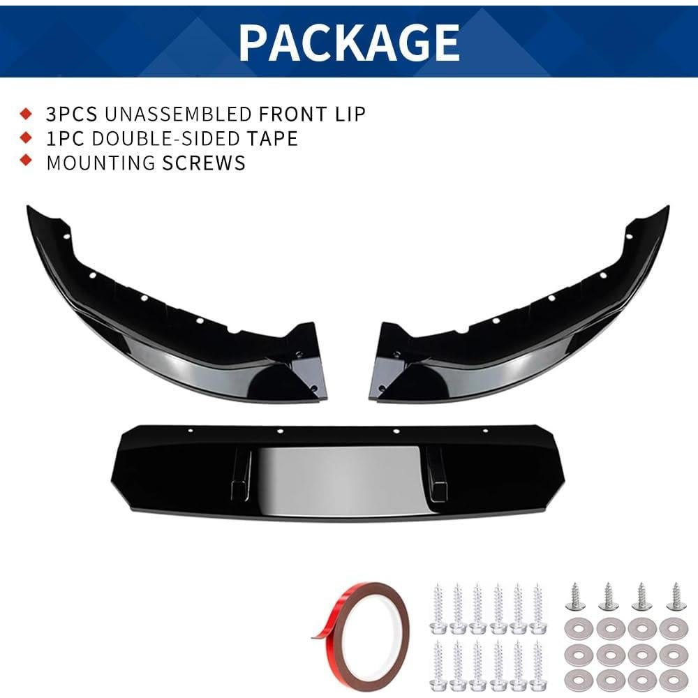 Labio Frontal BMW G30 LCI 2021-2023 M-Sport ABS Negro Brillante