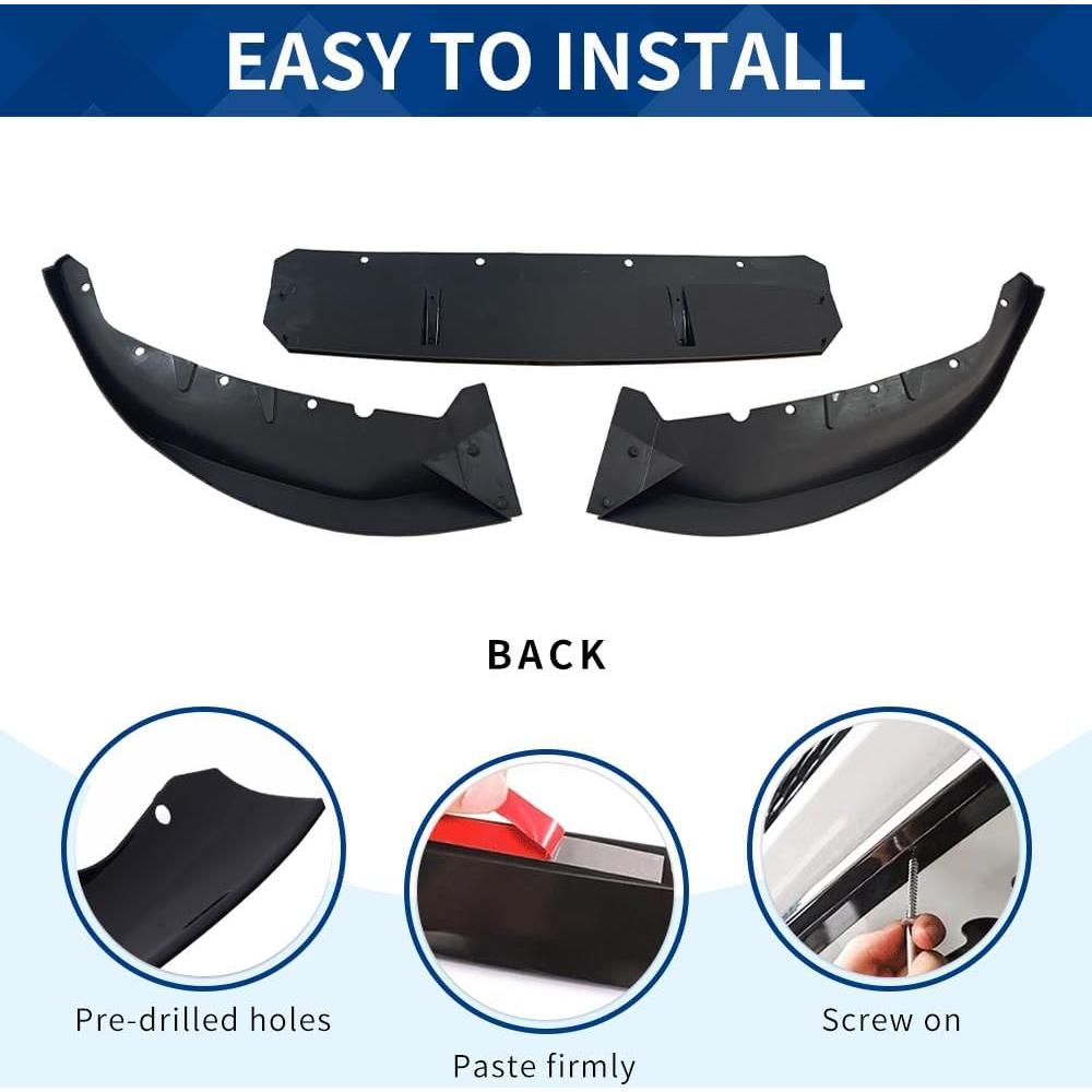 Labio Frontal BMW G30 LCI 2021-2023 M-Sport ABS Negro Brillante