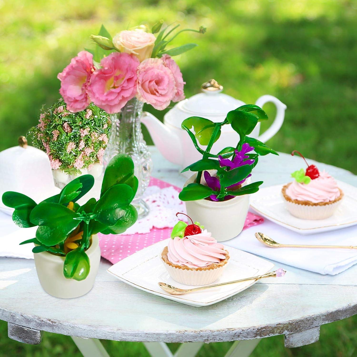 Mini Plantas en Maceta Chuangdi 12 Piezas Decoración