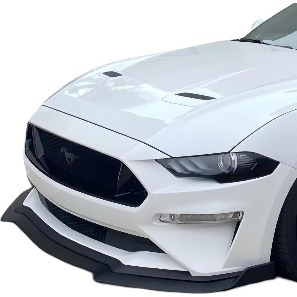 Spoiler Labio Frontal JSD para Mustang 2018-2023 Negro Brillante