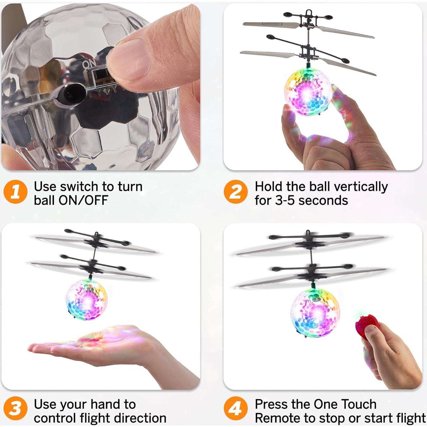 Drone Volador Orbiter Force1 Multicolor Recargable 10.8cm