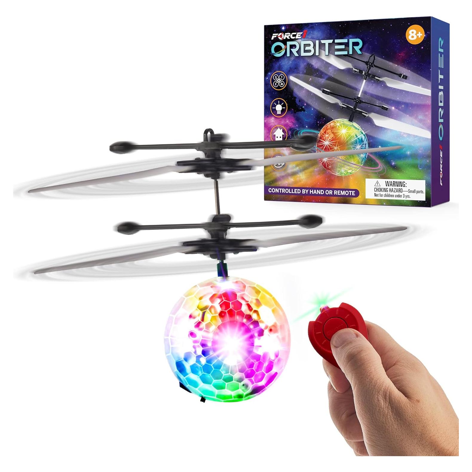 Drone de Bola Voladora Force1 Orbiter LED Multicolor