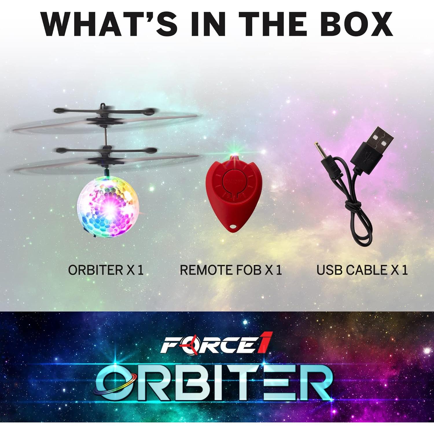 Drone de Bola Voladora Force1 Orbiter LED Multicolor