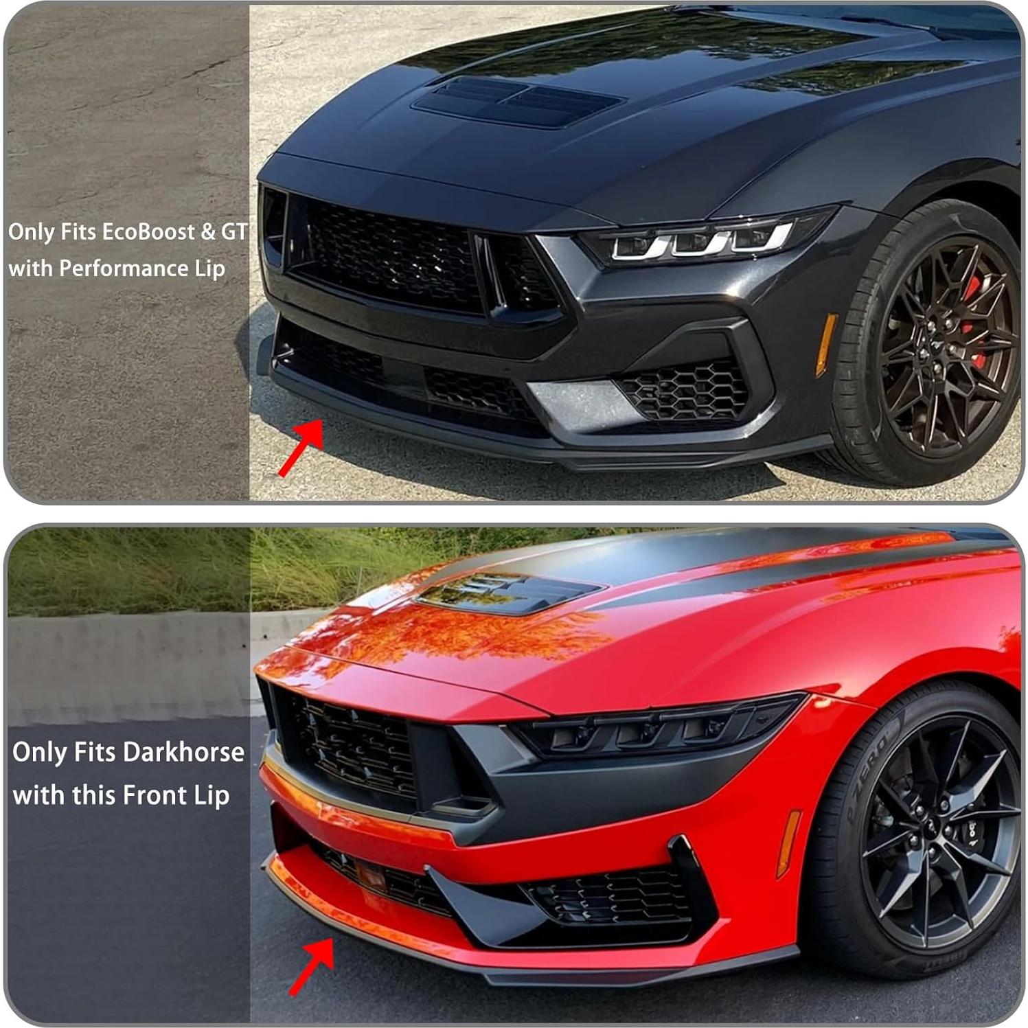 Labio Parachoques Frontal FREEMOTOR802 para Ford Mustang 2024-2026