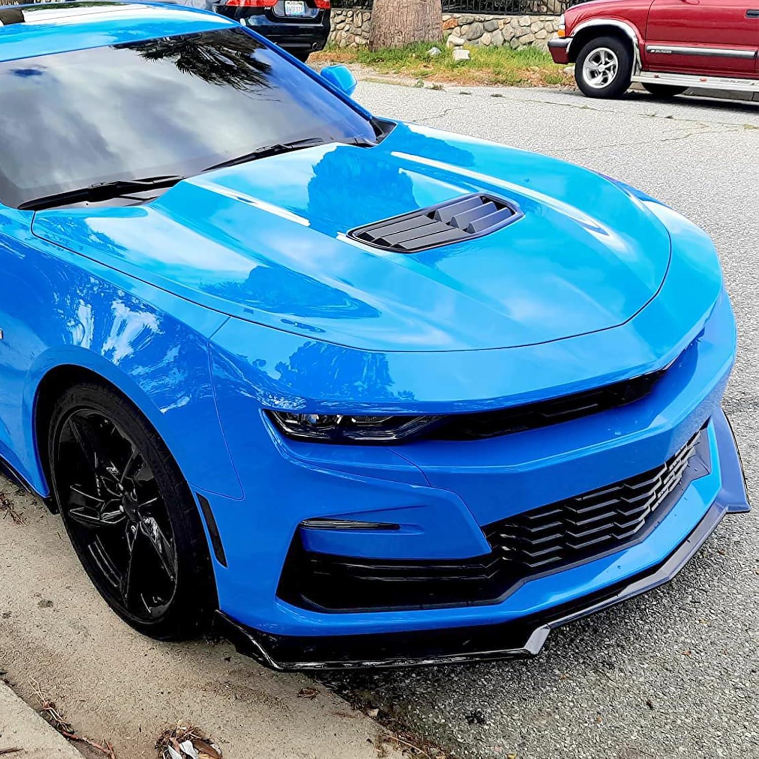 Labio de Parachoques Frontal Fancemot Negro Brillante para Chevy Camaro 2016-2024