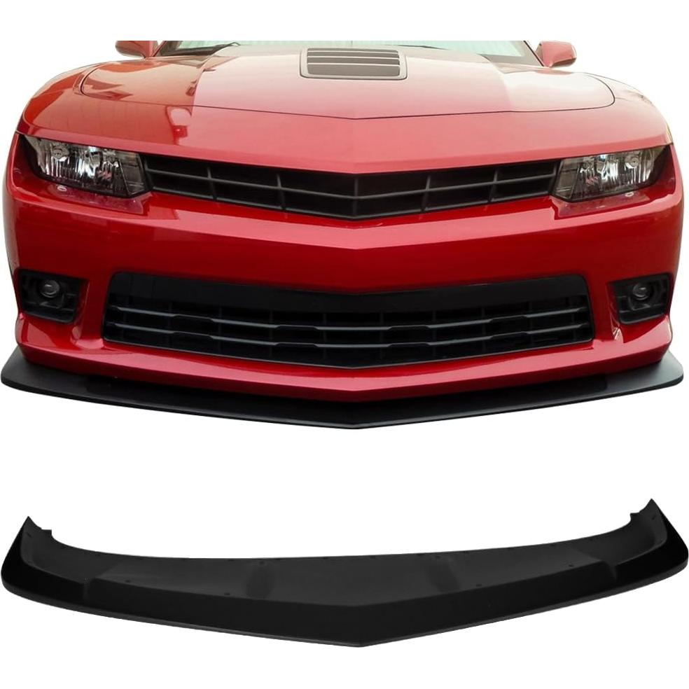 Labio de Parachoques Frontal IKON para Chevrolet Camaro SS 2014-2015 - Negro Mate ABS