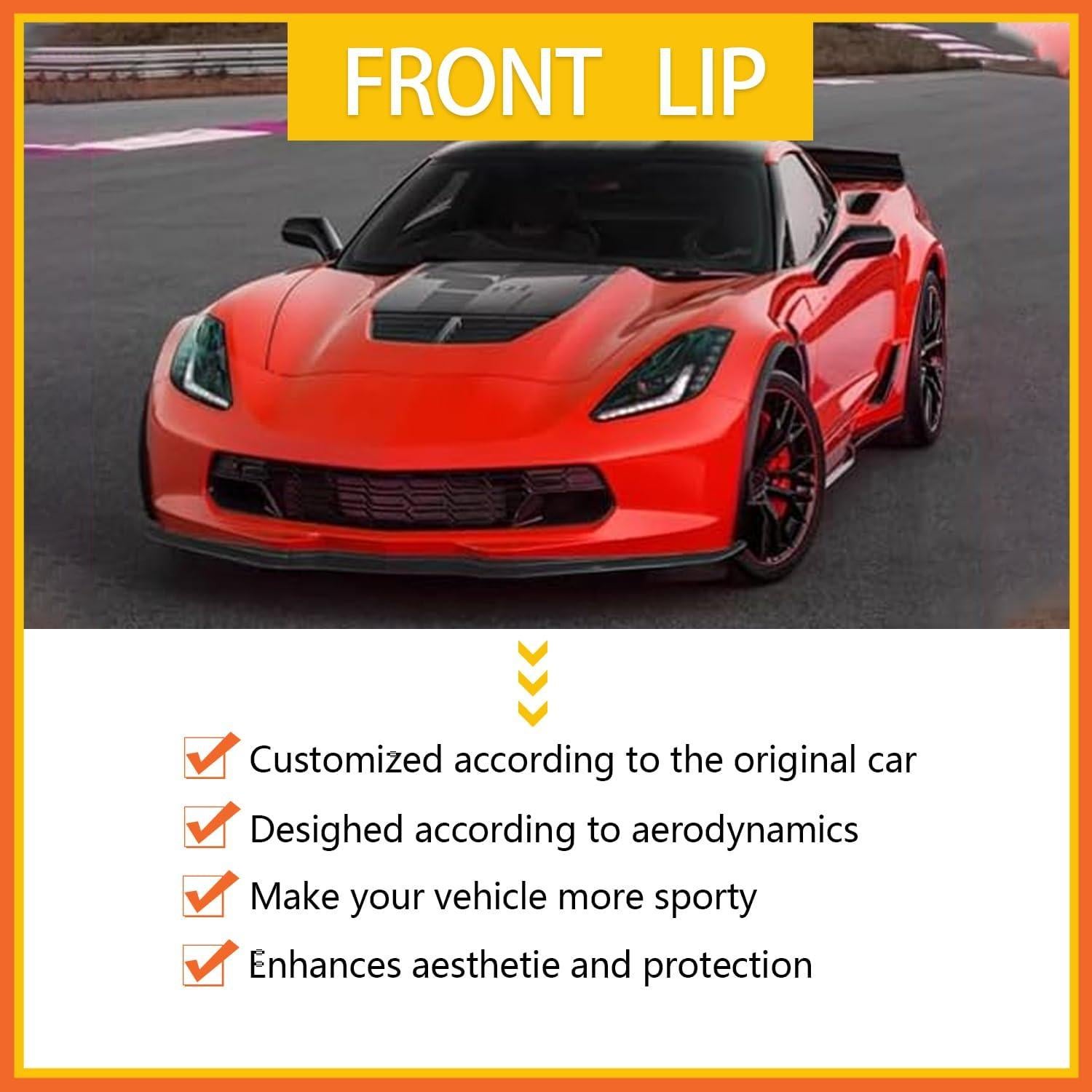 Labio Frontal Corvette C7 2014-2019 PSLG Fibra de Carbono