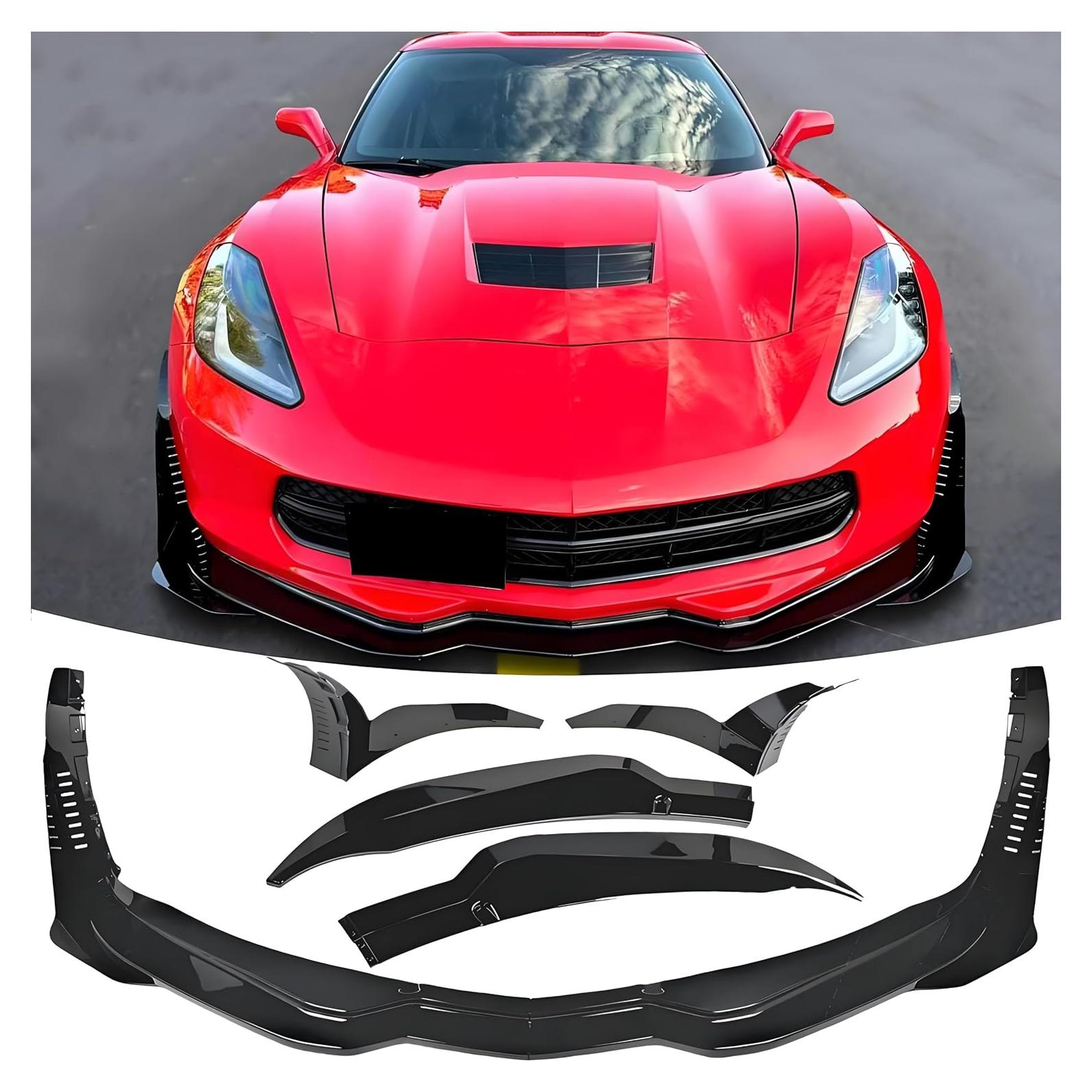 Divisor de Labio Frontal NEESPOC para Chevy Corvette C7 2014-2019