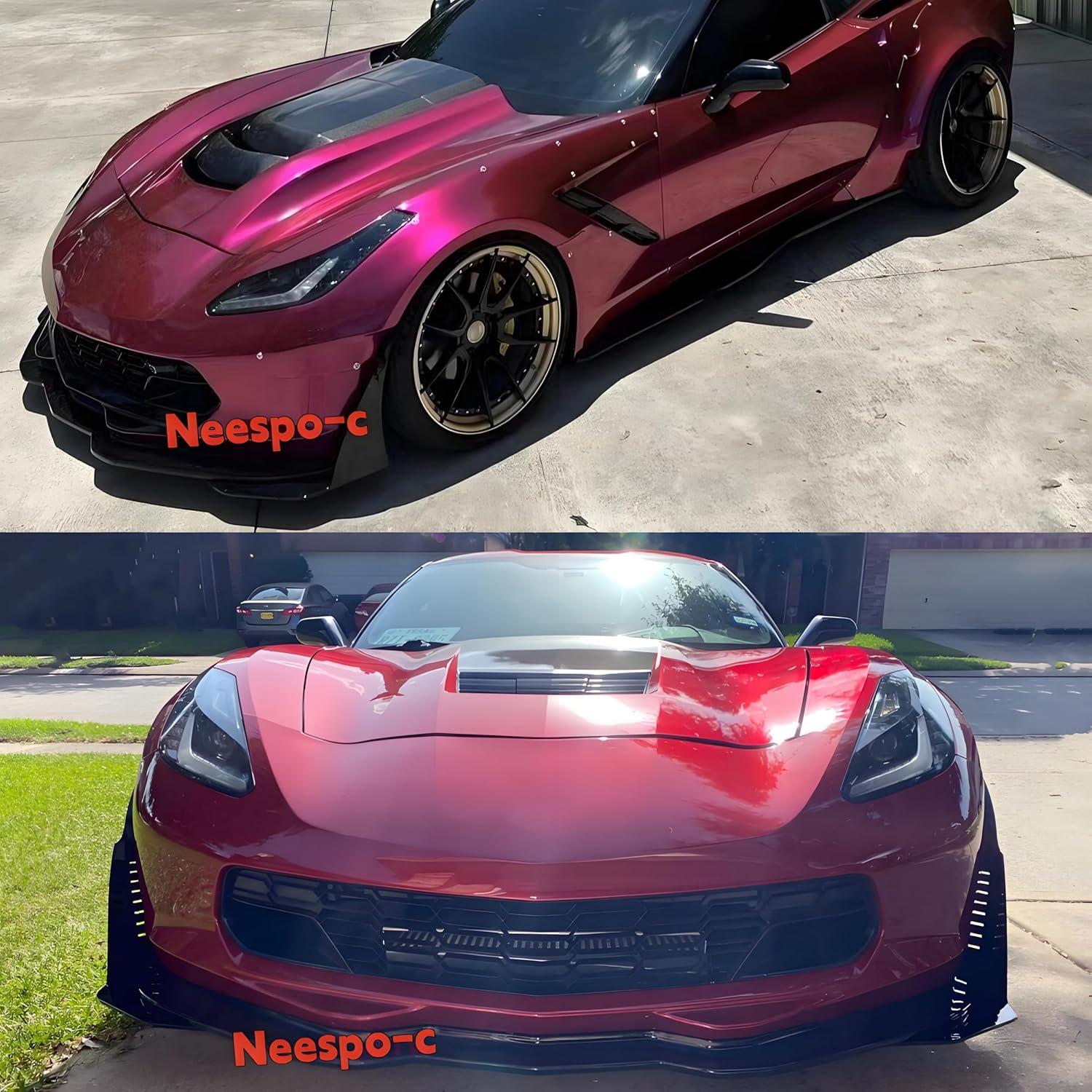 Divisor de Labio Frontal NEESPOC para Chevy Corvette C7 2014-2019