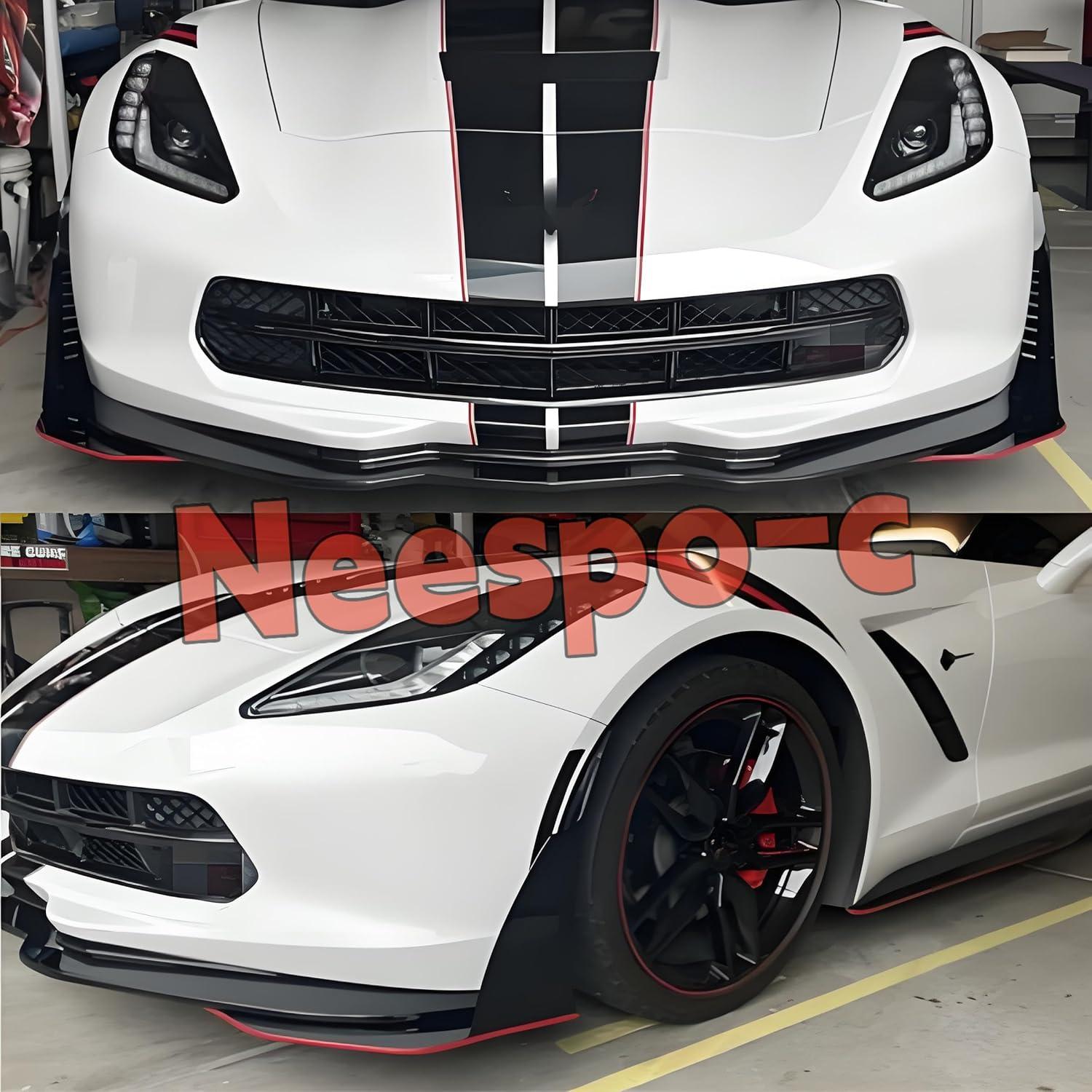 Divisor de Labio Frontal NEESPOC para Chevy Corvette C7 2014-2019