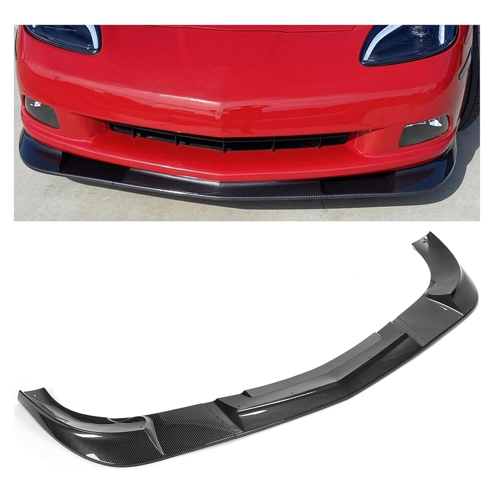 HECASA Labio de Parachoques Frontal para Chevy Corvette C6 2005-2013