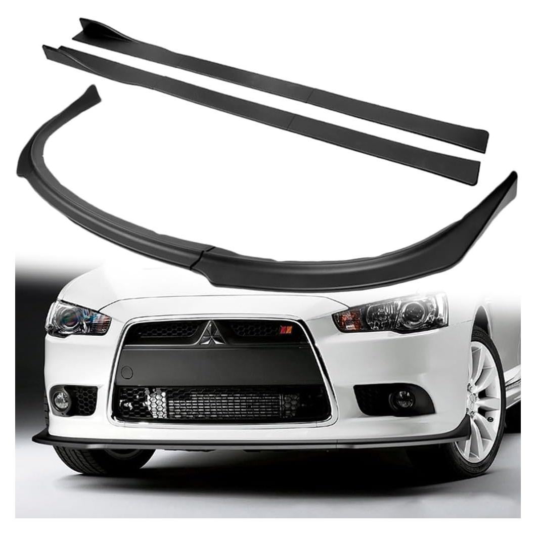 Extensiones de Labio de Parachoques Q1-TECH para Mitsubishi Lancer 2009-2015