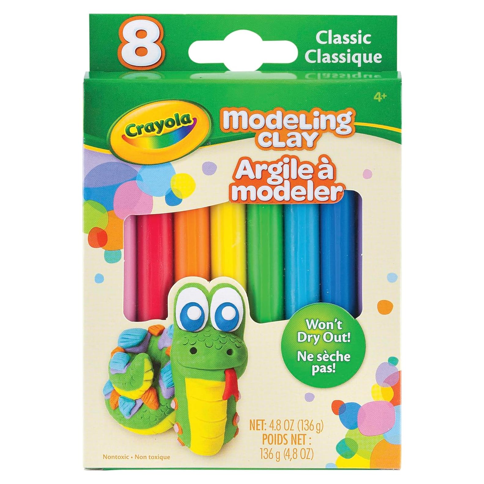 Arcilla para Modelar Crayola Set de 8 Colores 136g