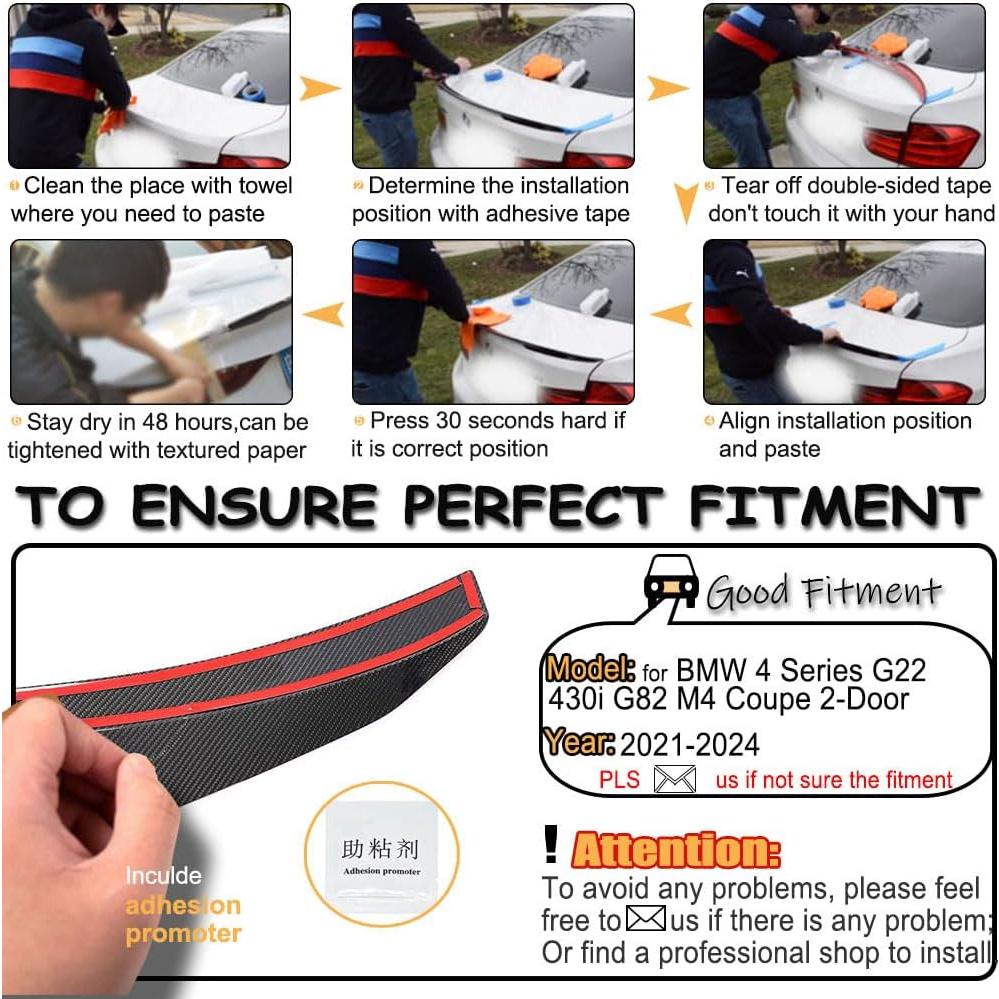 Spoiler de Maletero de Fibra de Carbono MCARCAR para BMW G22 G82