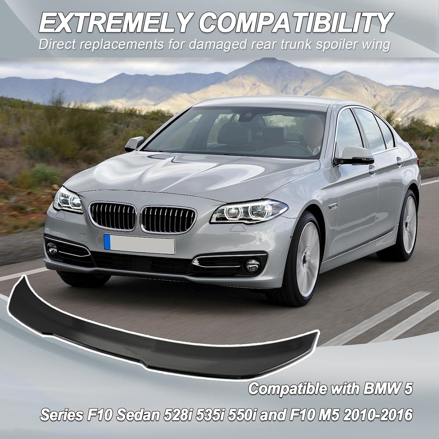 Spoiler Trasero BMW Serie 5 F10 2010-2016 Negro Brillante