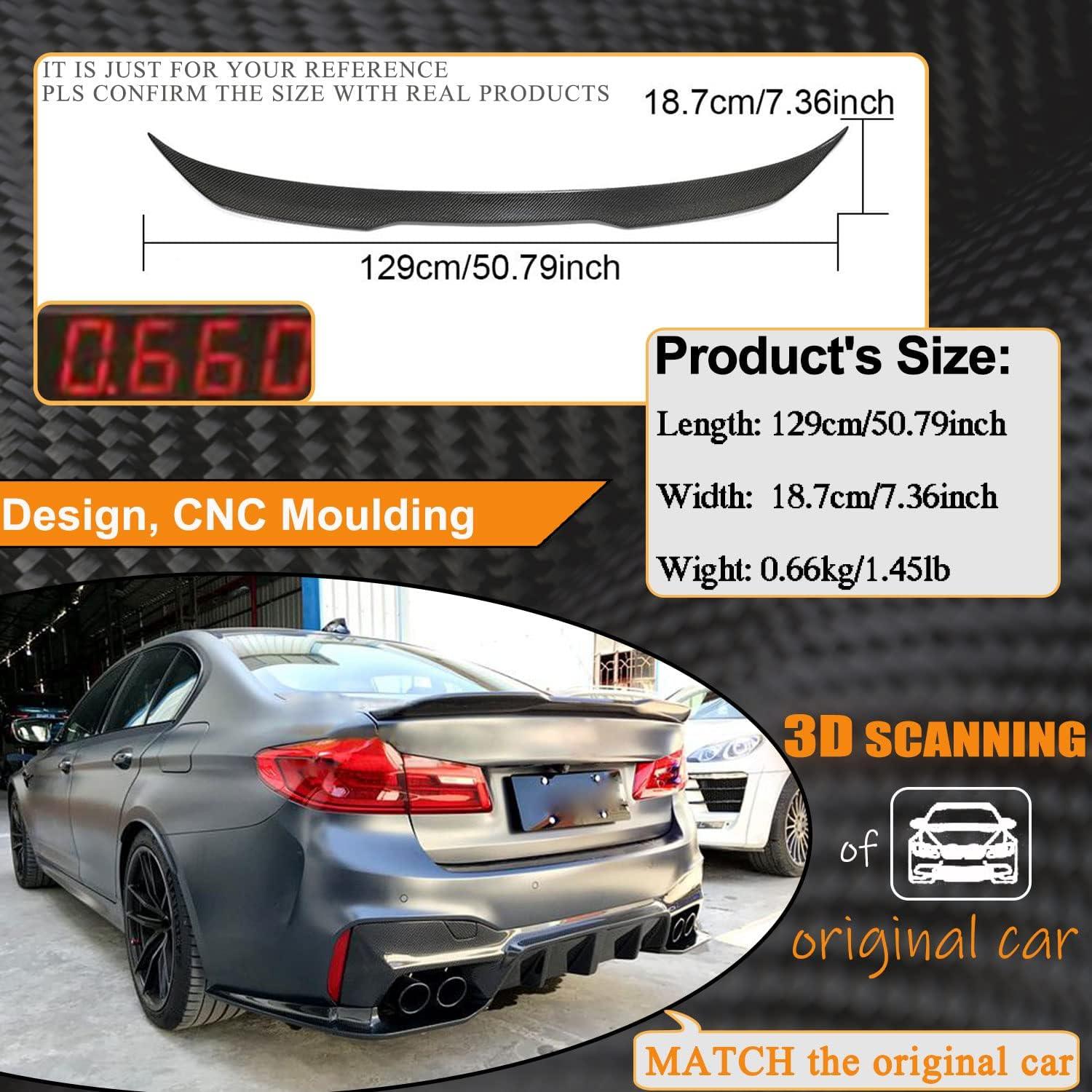 Spoiler de Maletero BMW 5 Series G30/F90 M5 2017-2023 Fibra de Carbono