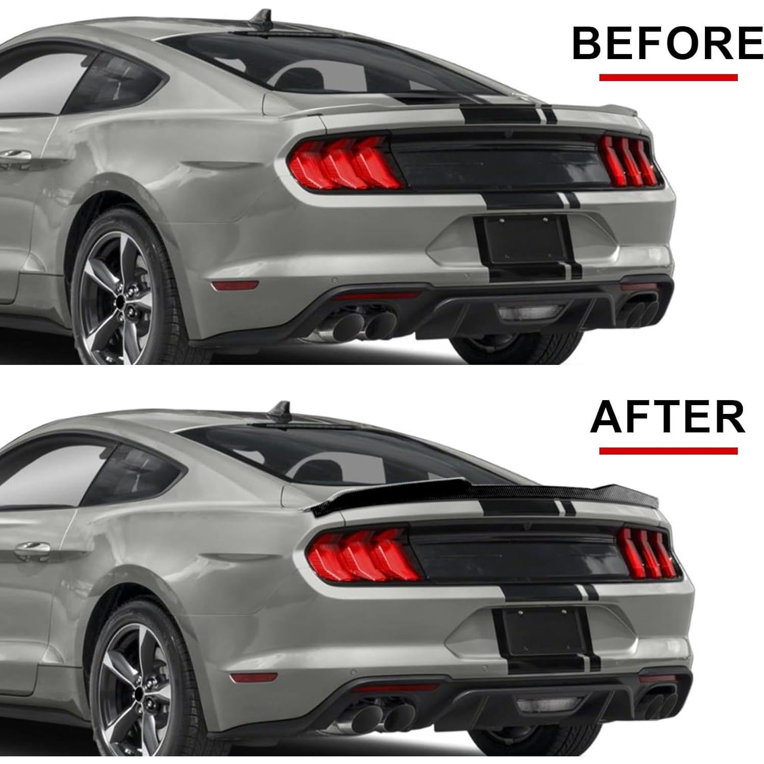 Alerón trasero fibra de carbono Fancemot Ford Mustang 2015-2023