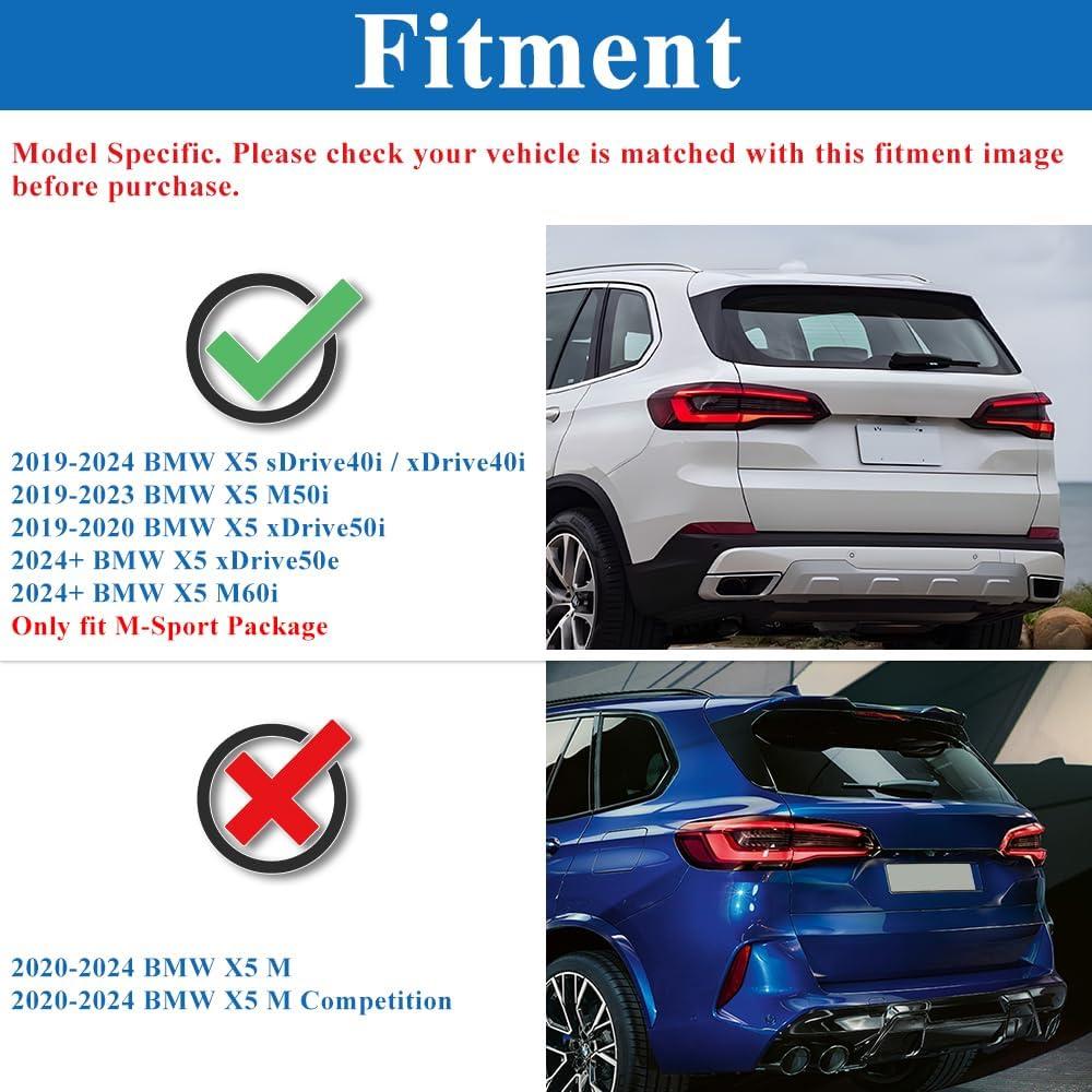 Alerón Trasero BMW X5 G05 2019-2025 Negro Brillante