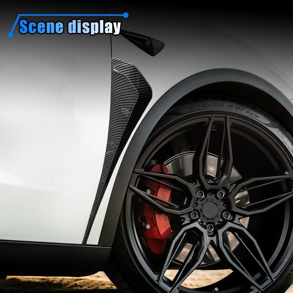 Calcomanía Lateral para Guardabarros LHDOS Fibra de Carbono 41.8x7.8cm