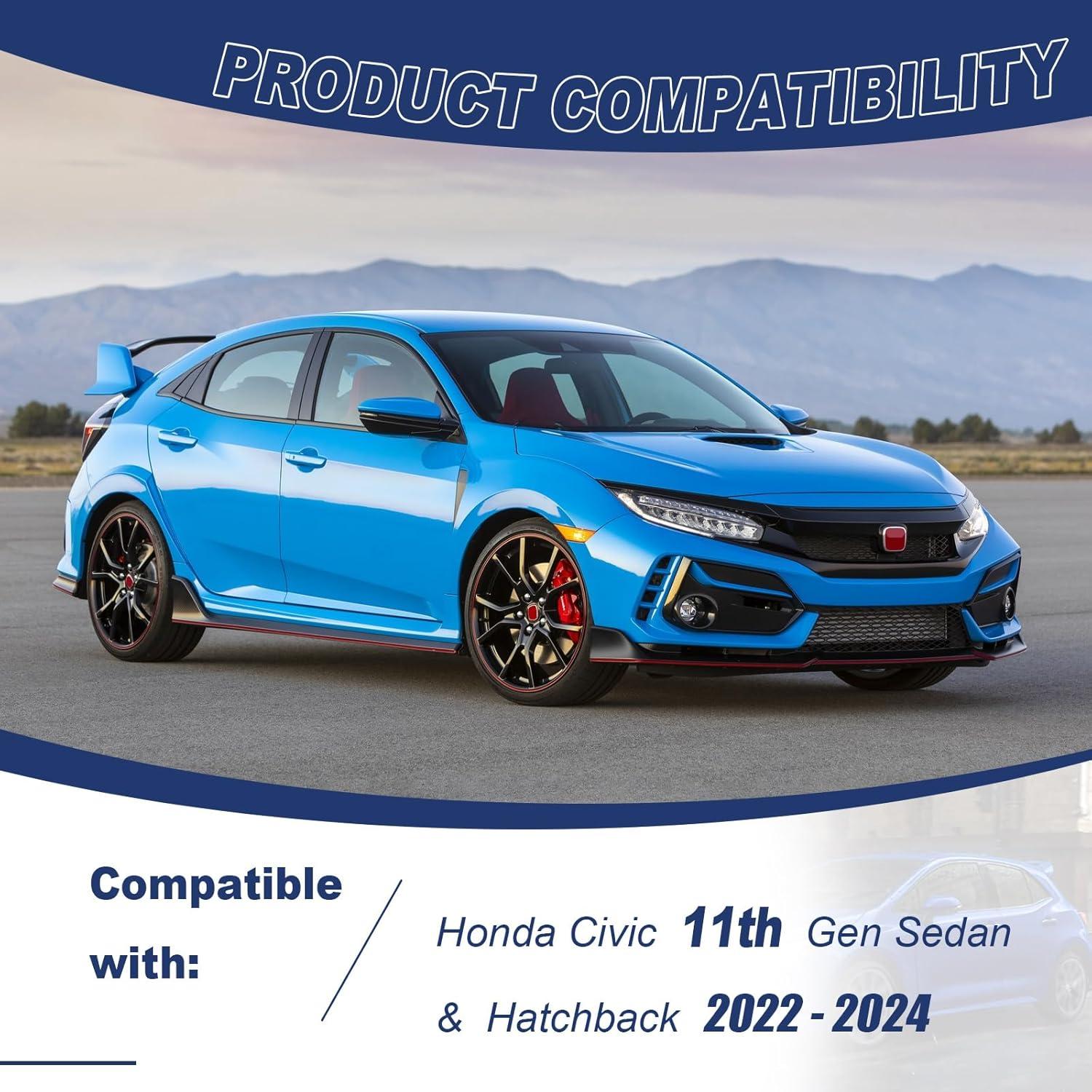 Labio de Parachoques Delantero GearUp para Honda Civic 2022-2024