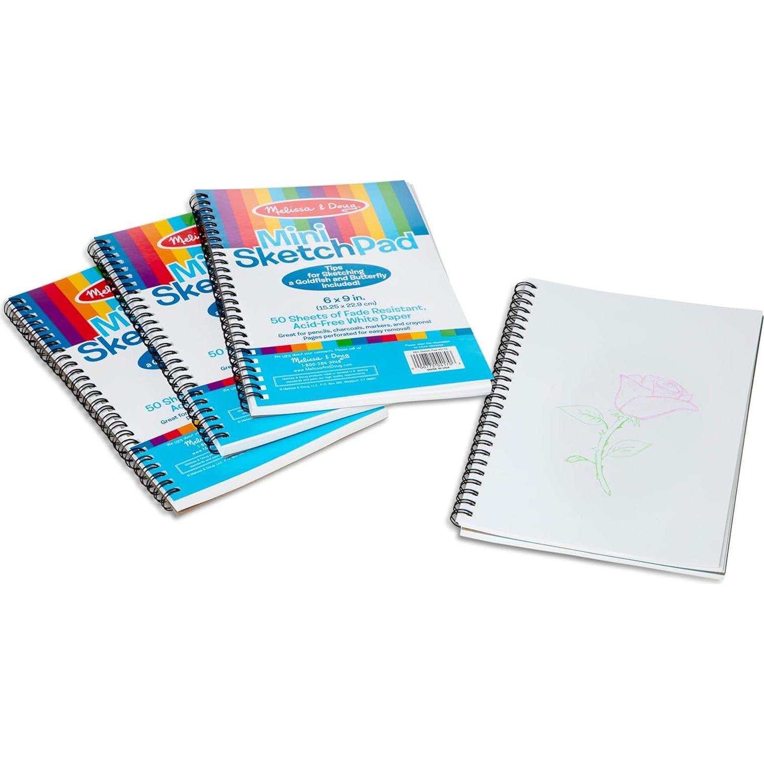 Bloc de Dibujo Enlazado Melissa & Doug - Paquete de 4