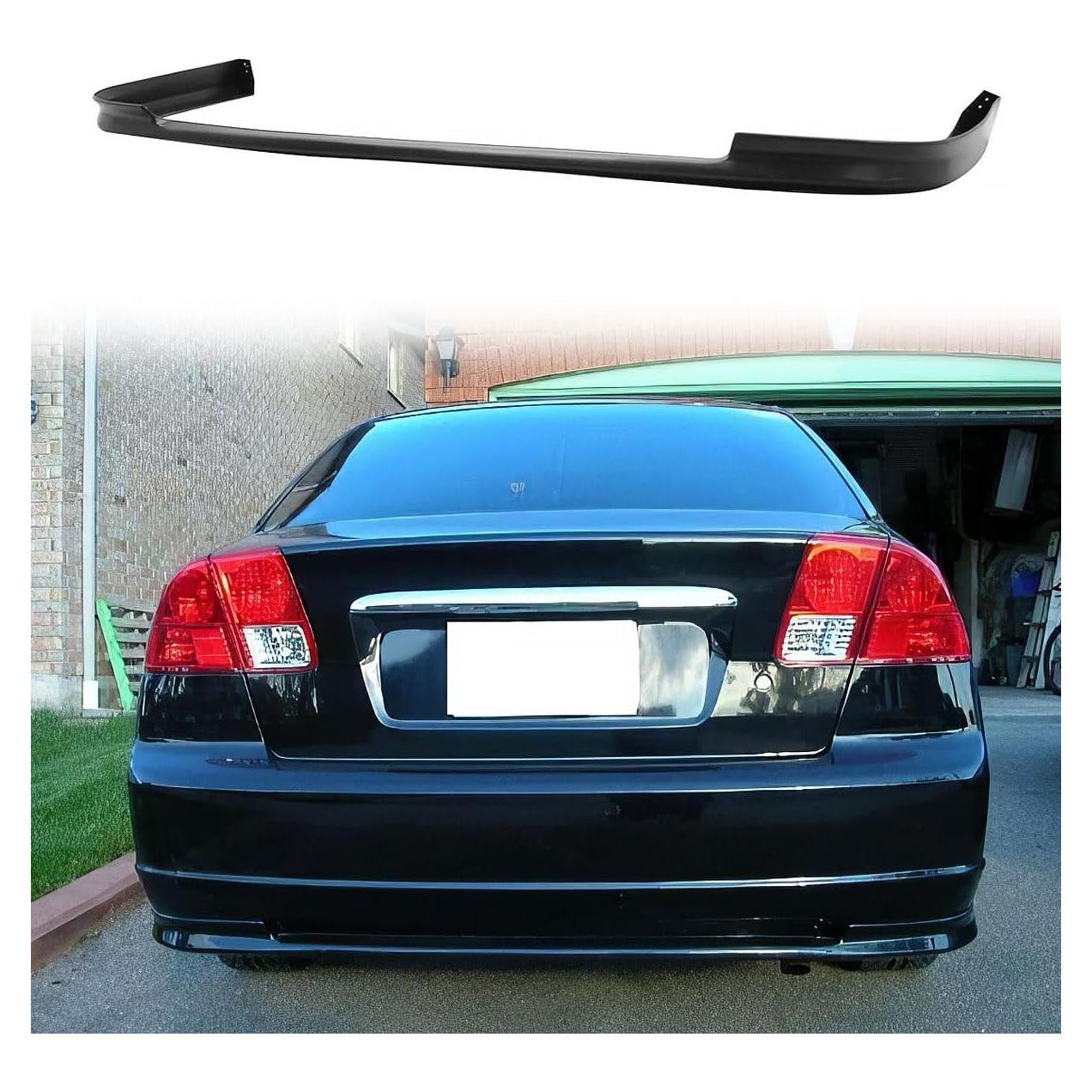 Labio Parachoques Trasero HYPER GLORY para Honda Civic 2001-2003