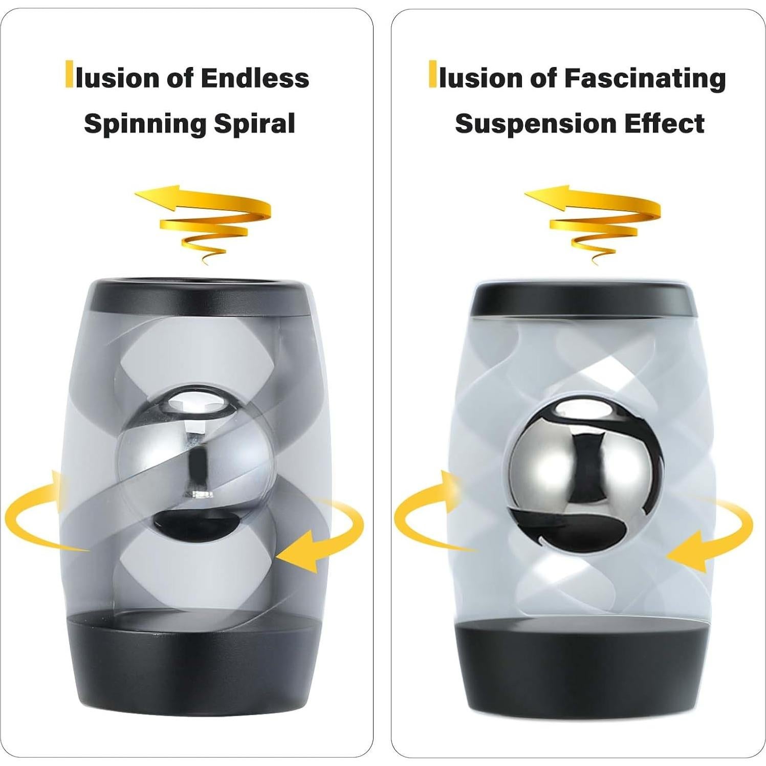 Spinner Antiestrés Cinético Lifidea Negro 4,06 cm